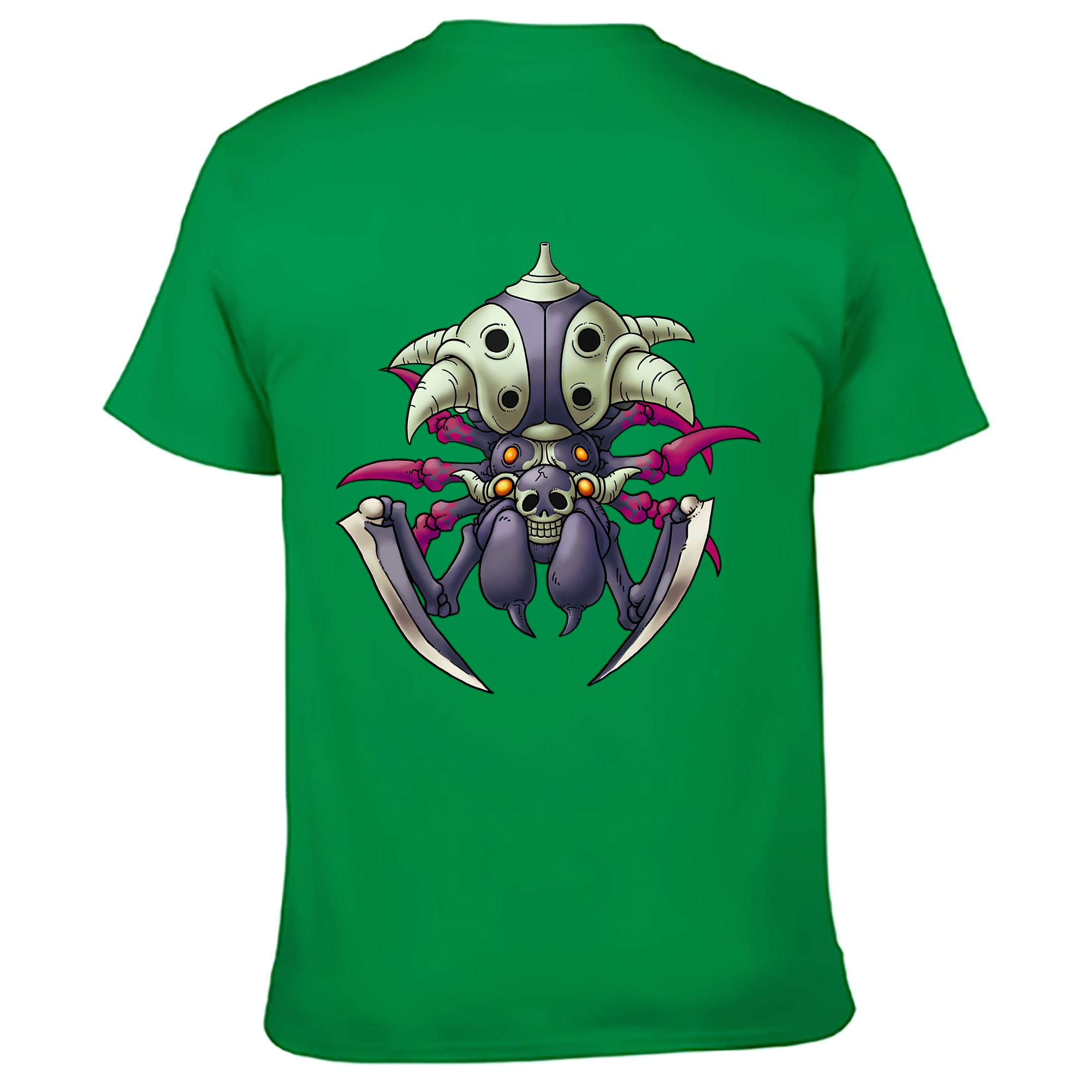 （画像用） ドラゴンクエスト Doragon Kuesuto Dragon Quest 綿100％ メンズ半袖Tシャツ（バックプリント） 通気性