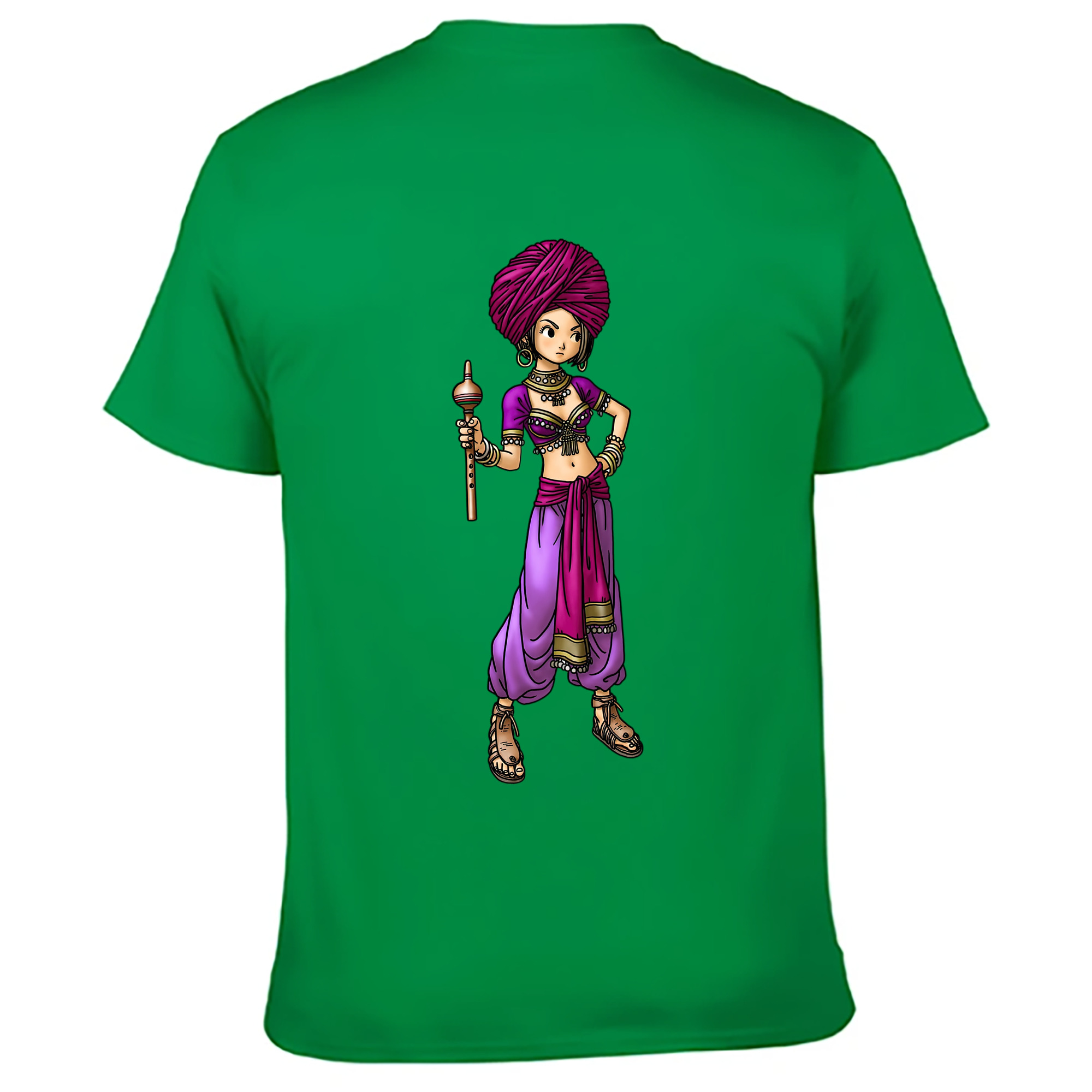 （画像用） ドラゴンクエスト Doragon Kuesuto Dragon Quest 綿100％ メンズ半袖Tシャツ（バックプリント） 通気性