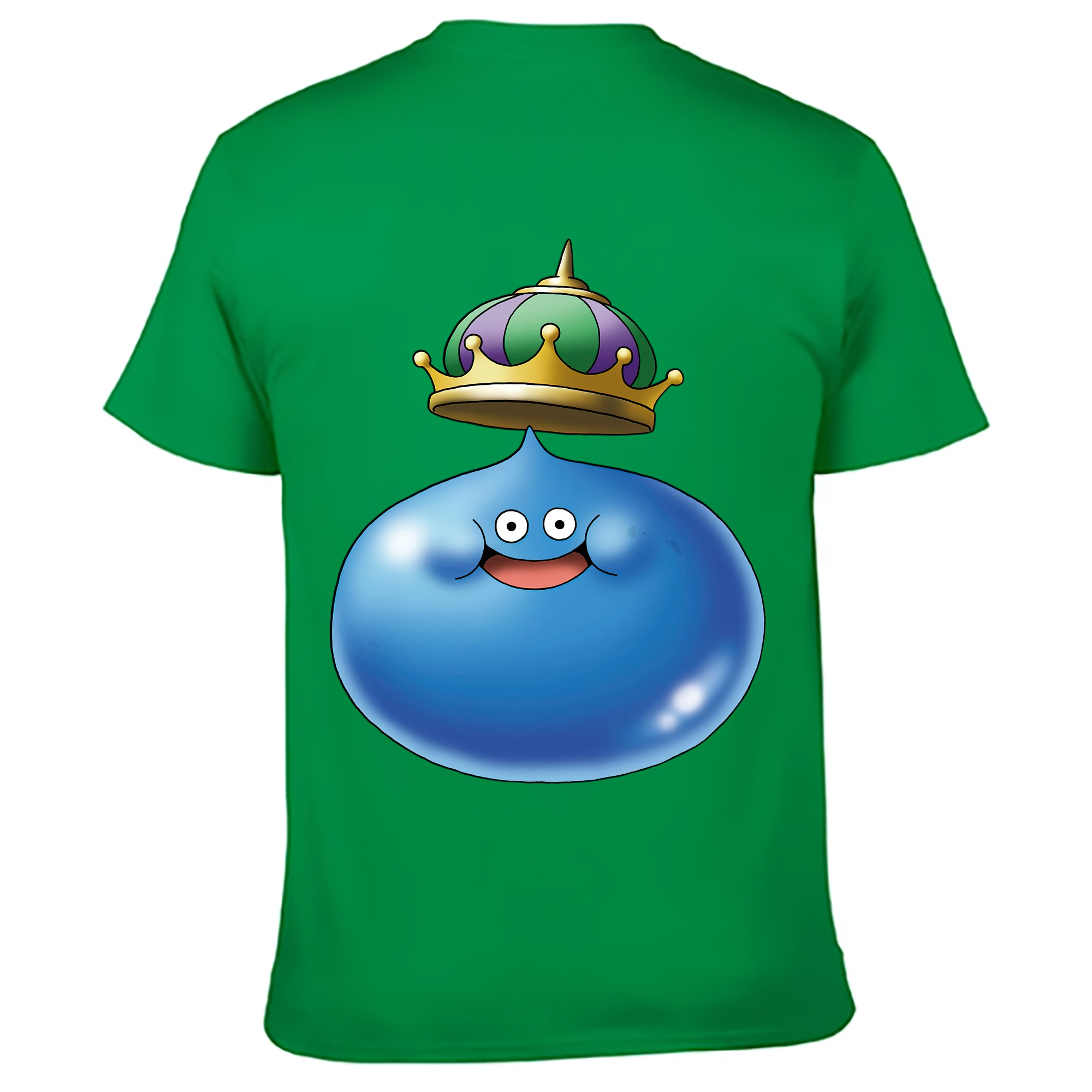 （画像用） ドラゴンクエスト Doragon Kuesuto Dragon Quest 綿100％ メンズ半袖Tシャツ（バックプリント） 通気性