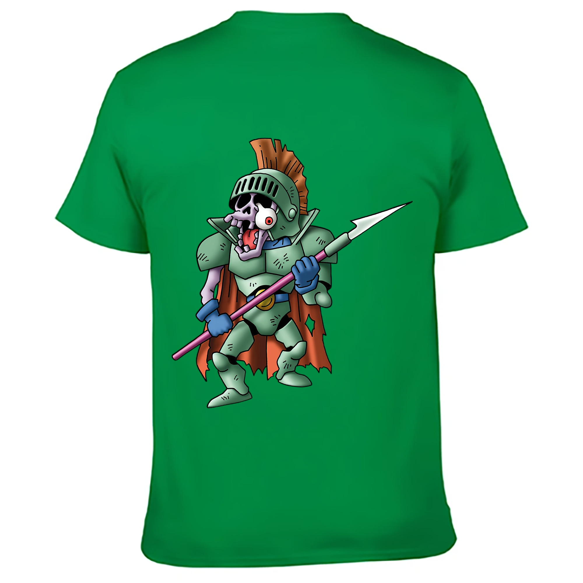 （画像用） ドラゴンクエスト Doragon Kuesuto Dragon Quest 綿100％ メンズ半袖Tシャツ（バックプリント） 通気性