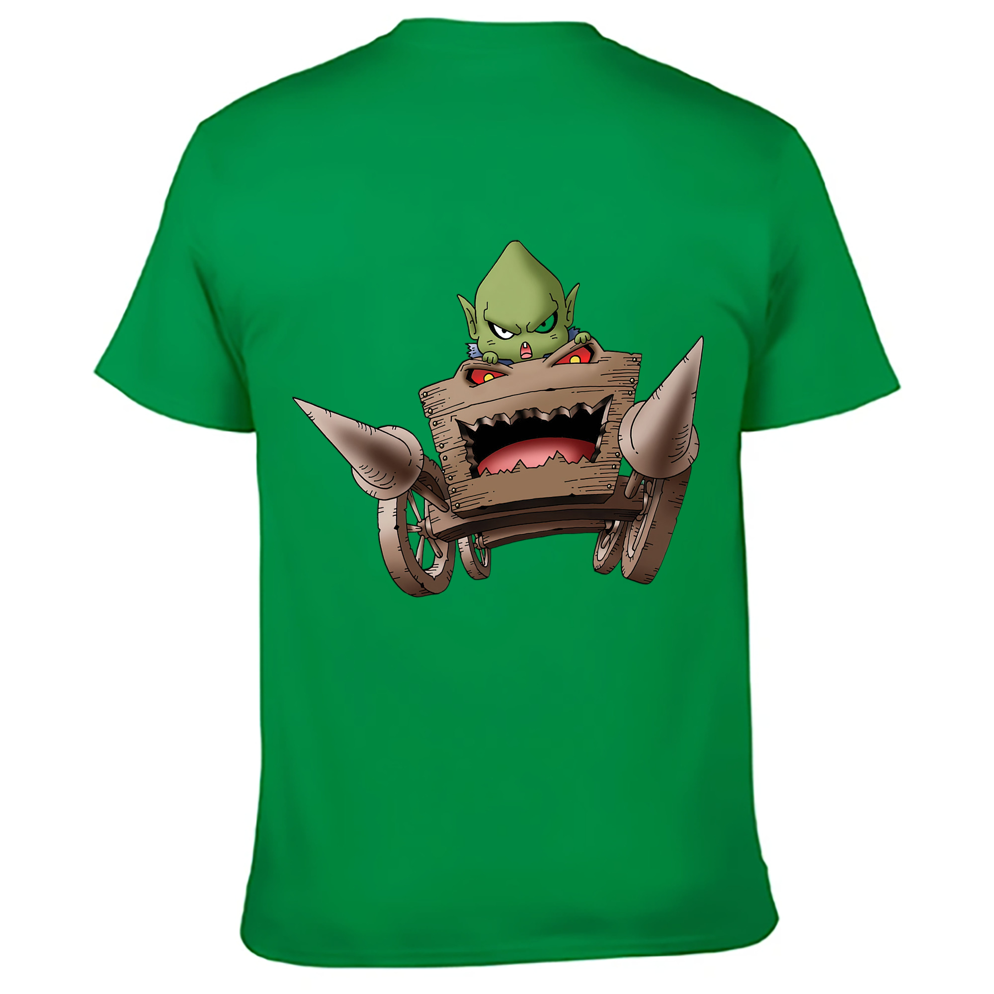 （画像用） ドラゴンクエスト Doragon Kuesuto Dragon Quest 綿100％ メンズ半袖Tシャツ（バックプリント） 通気性