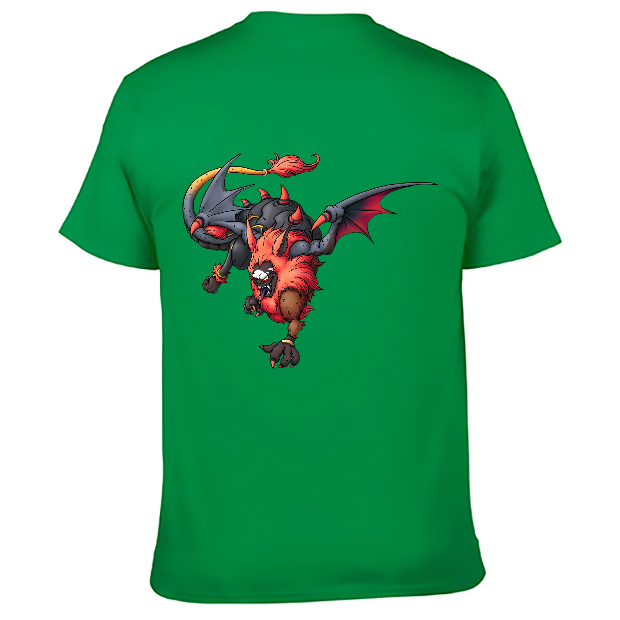 （画像用） ドラゴンクエスト Doragon Kuesuto Dragon Quest 綿100％ メンズ半袖Tシャツ（バックプリント） 通気性