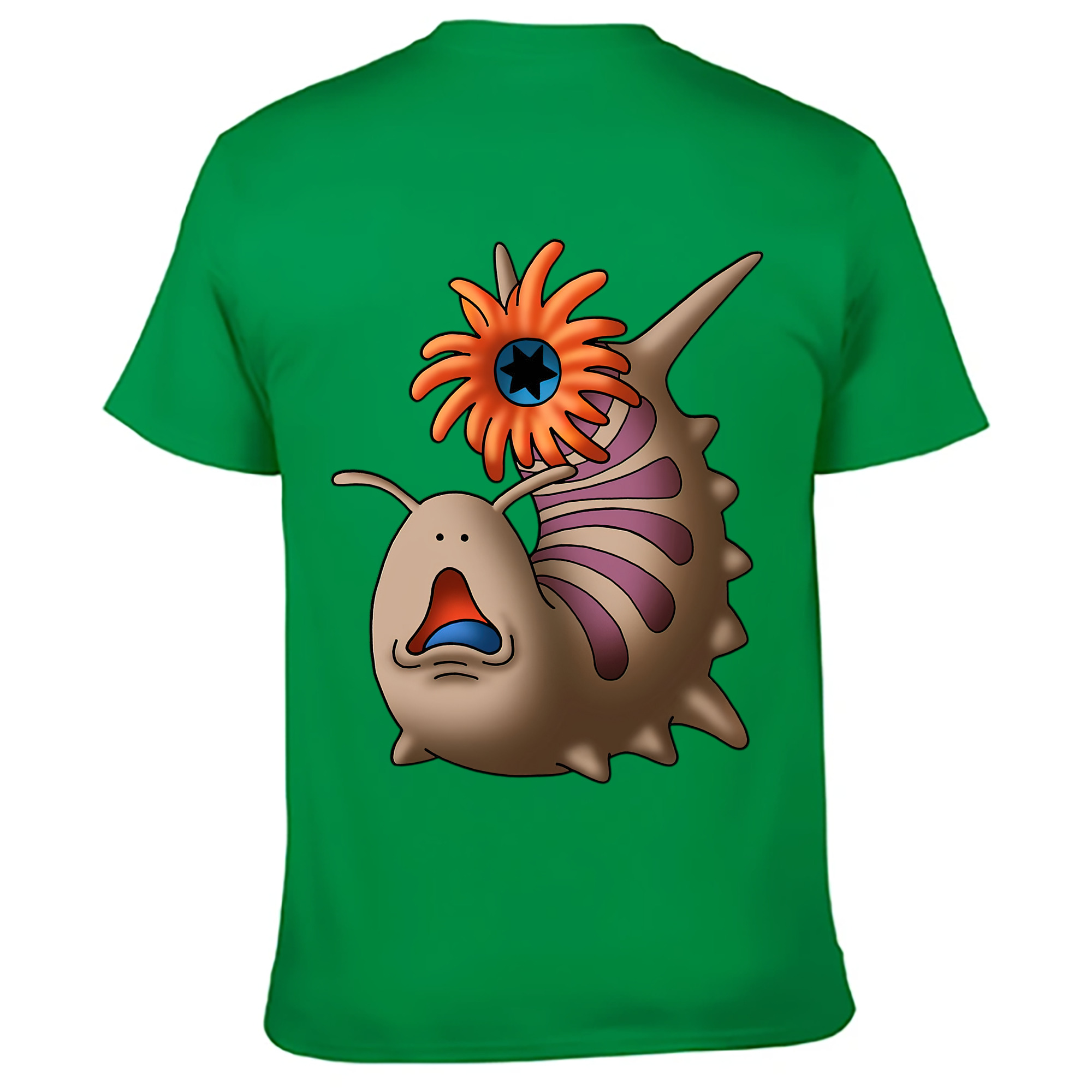 （画像用） ドラゴンクエスト Doragon Kuesuto Dragon Quest 綿100％ メンズ半袖Tシャツ（バックプリント） 通気性