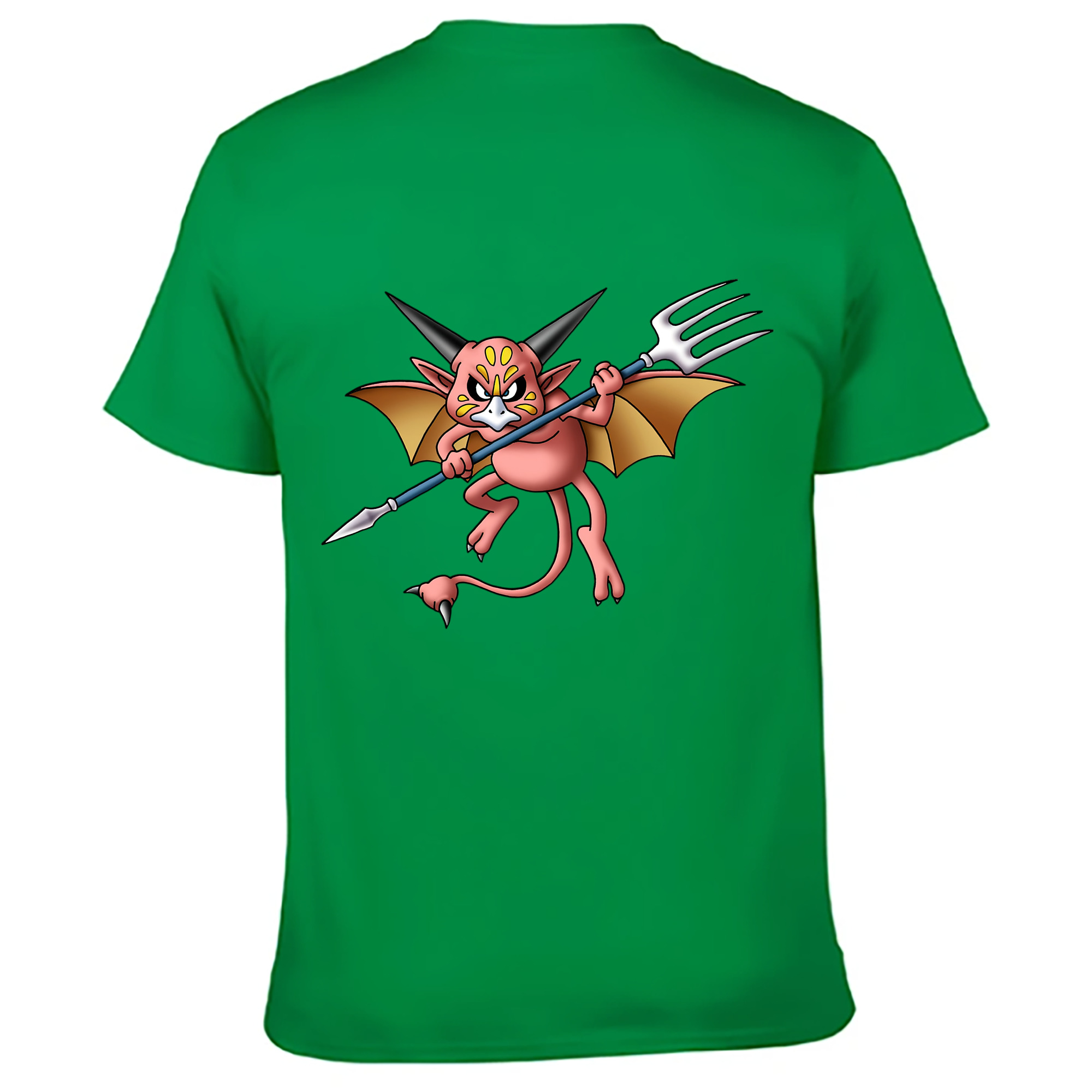 （画像用） ドラゴンクエスト Doragon Kuesuto Dragon Quest 綿100％ メンズ半袖Tシャツ（バックプリント） 通気性