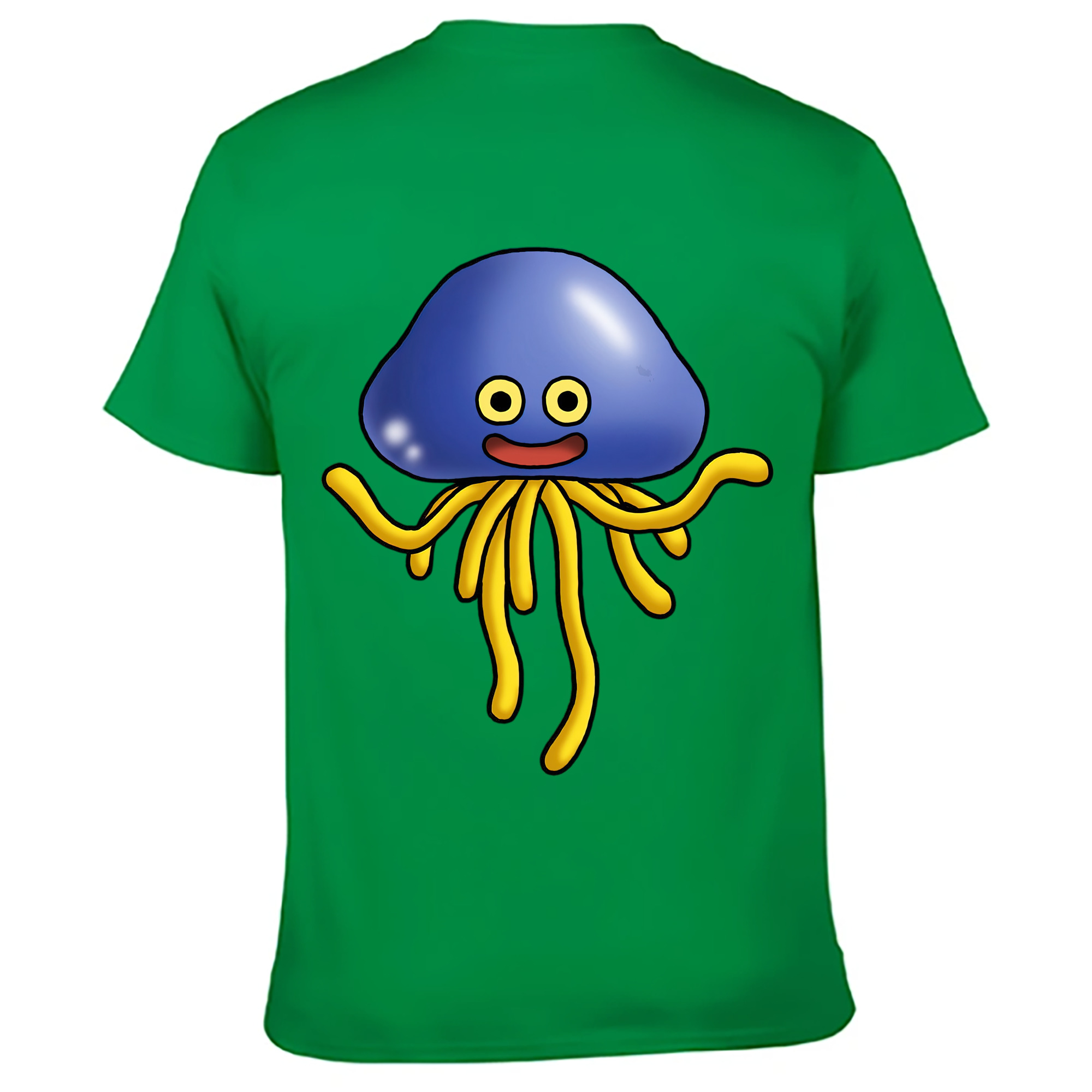 （画像用） ドラゴンクエスト Doragon Kuesuto Dragon Quest 綿100％ メンズ半袖Tシャツ（バックプリント） 通気性
