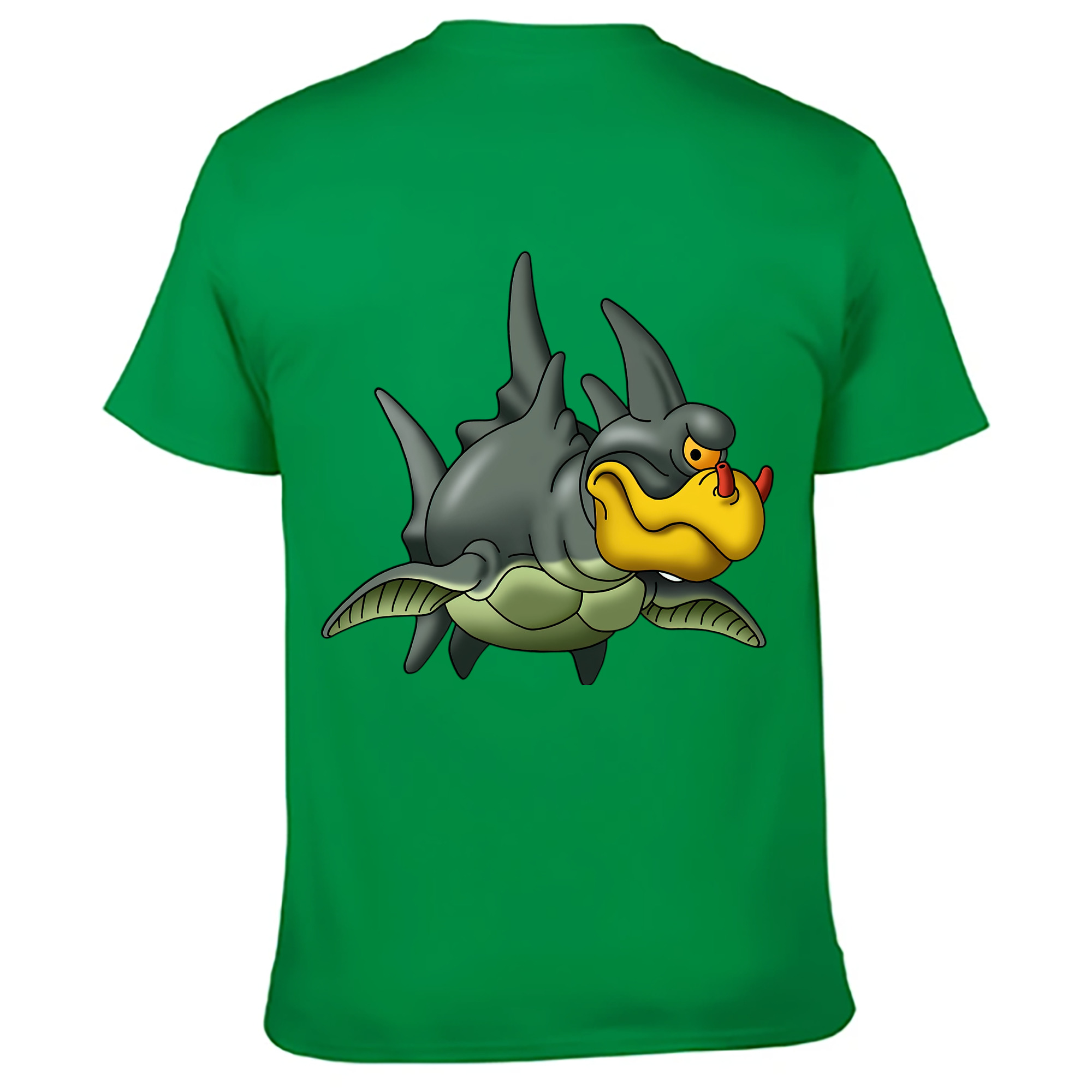 （画像用） ドラゴンクエスト Doragon Kuesuto Dragon Quest 綿100％ メンズ半袖Tシャツ（バックプリント） 通気性