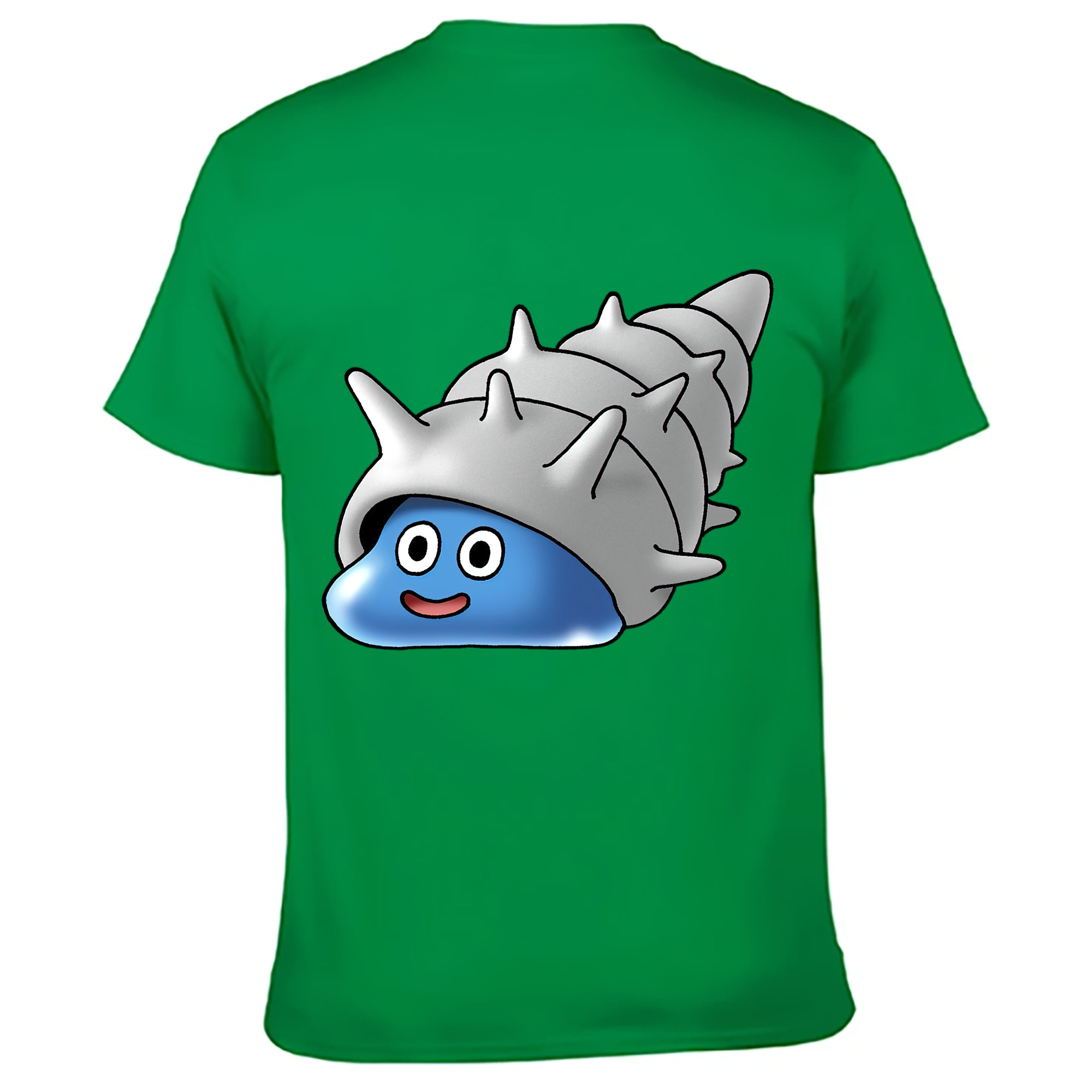 （画像用） ドラゴンクエスト Doragon Kuesuto Dragon Quest 綿100％ メンズ半袖Tシャツ（バックプリント） 通気性