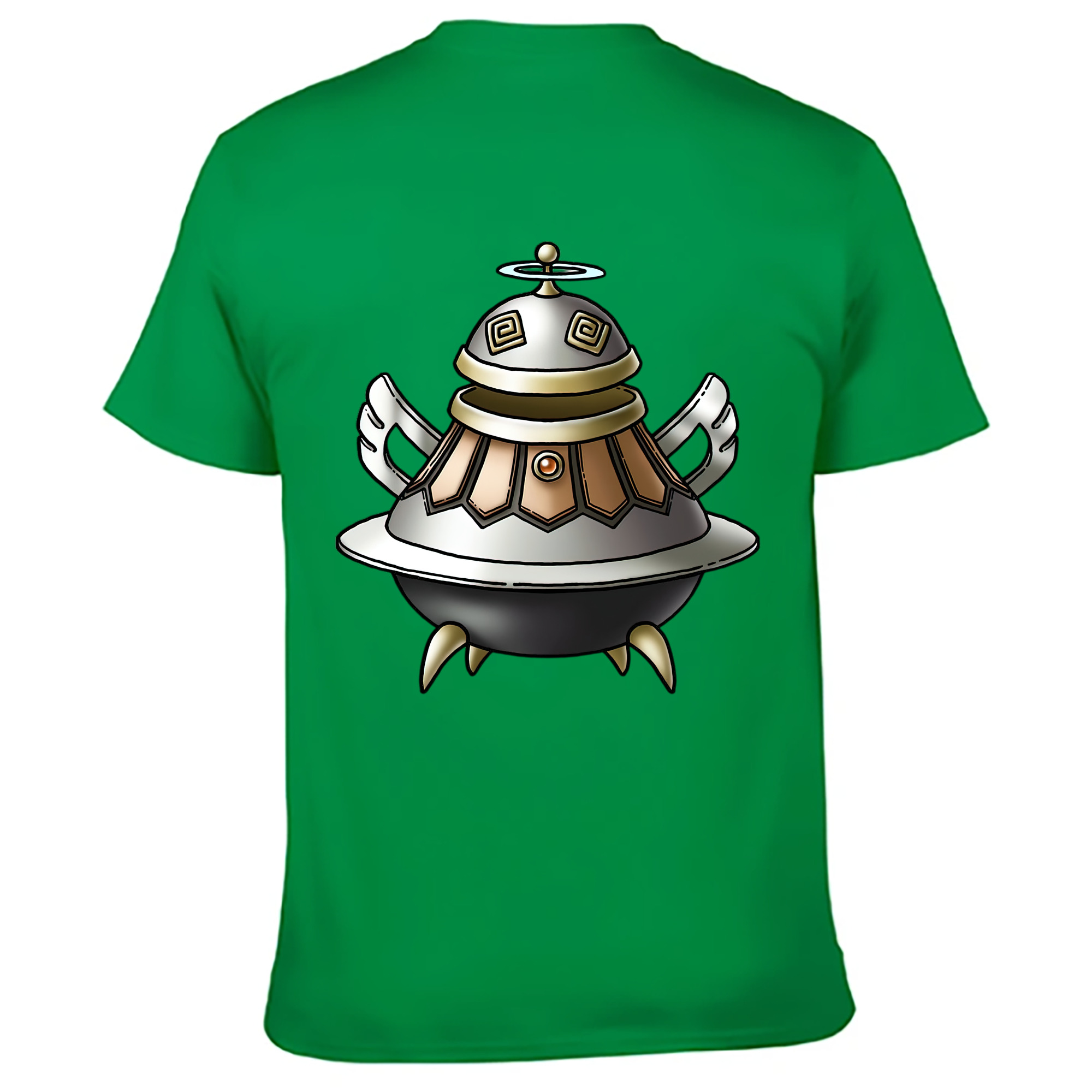 （画像用） ドラゴンクエスト Doragon Kuesuto Dragon Quest 綿100％ メンズ半袖Tシャツ（バックプリント） 通気性