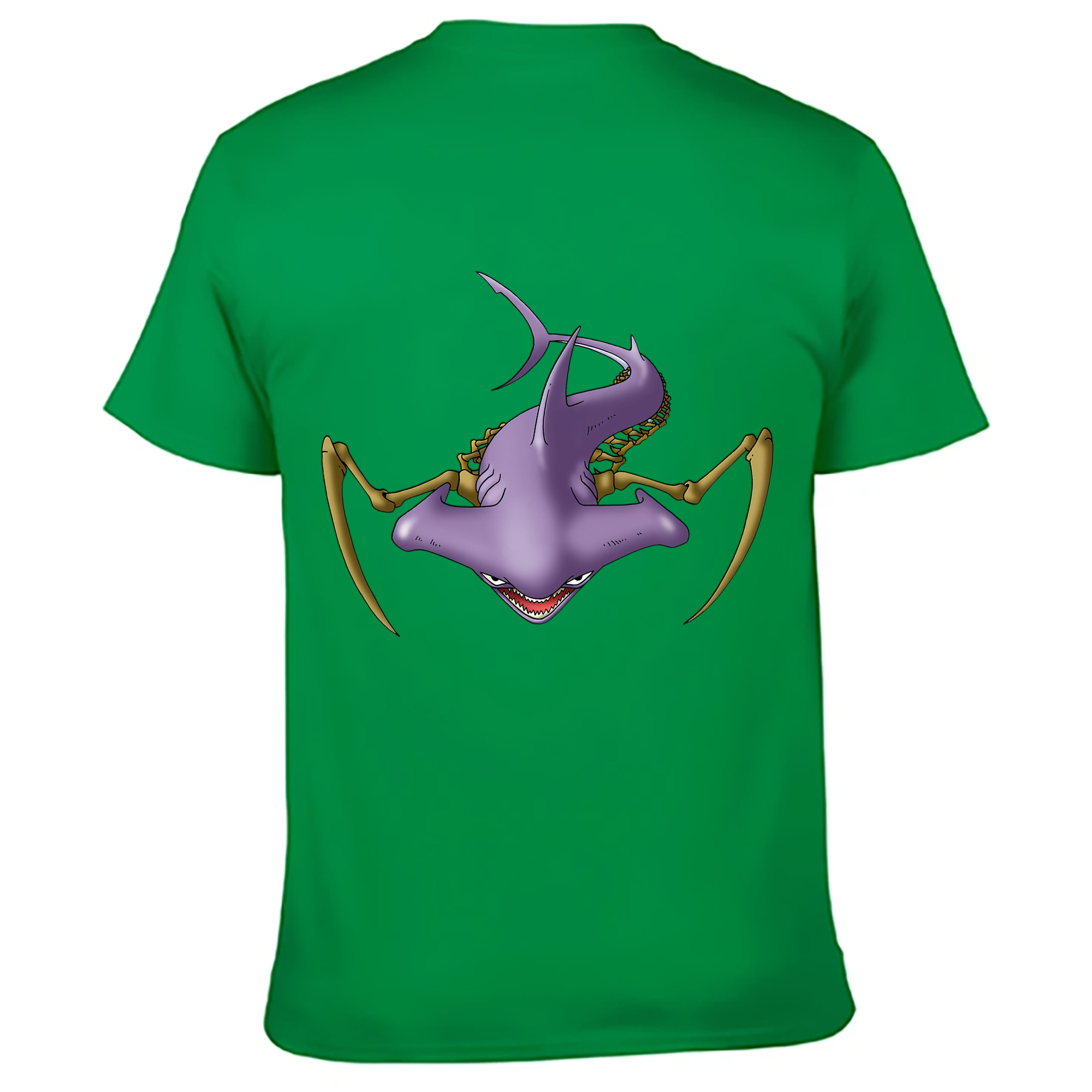 （画像用） ドラゴンクエスト Doragon Kuesuto Dragon Quest 綿100％ メンズ半袖Tシャツ（バックプリント） 通気性
