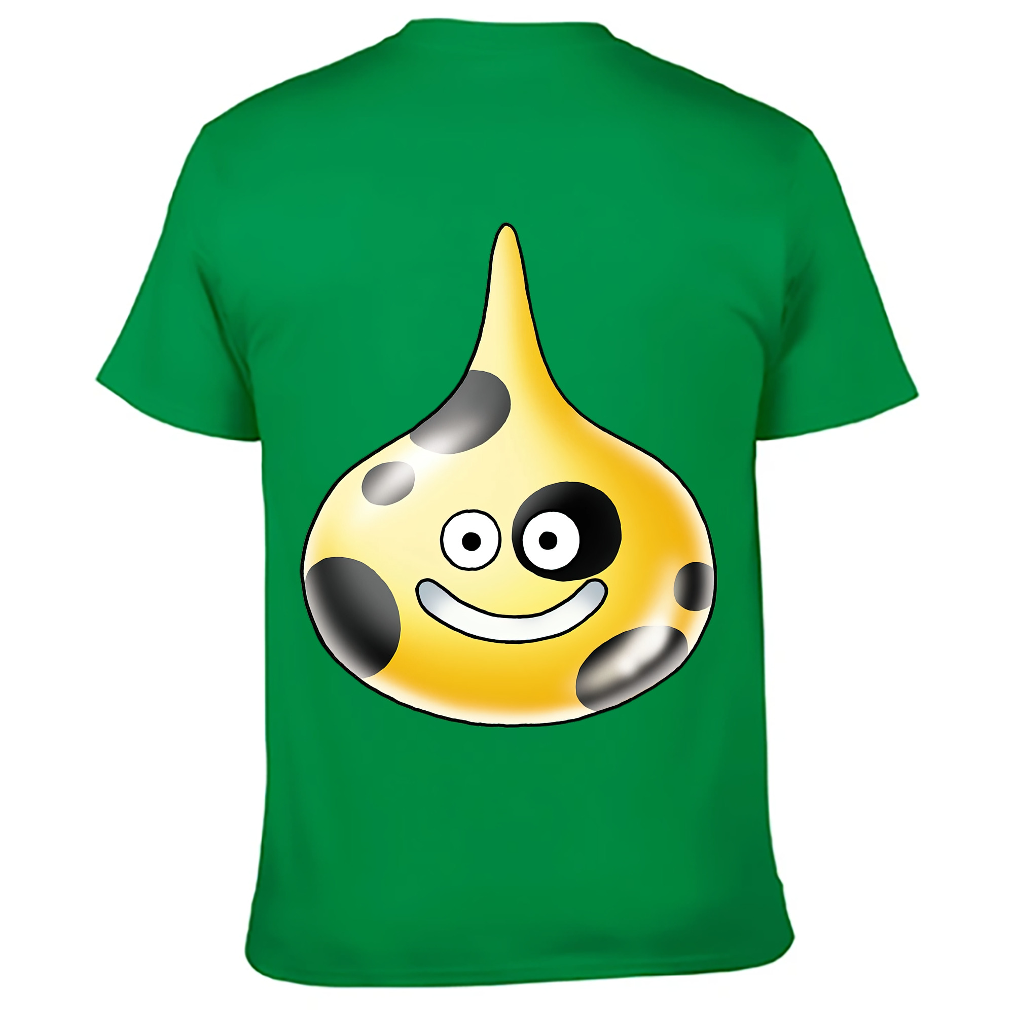（画像用） ドラゴンクエスト Doragon Kuesuto Dragon Quest 綿100％ メンズ半袖Tシャツ（バックプリント） 通気性