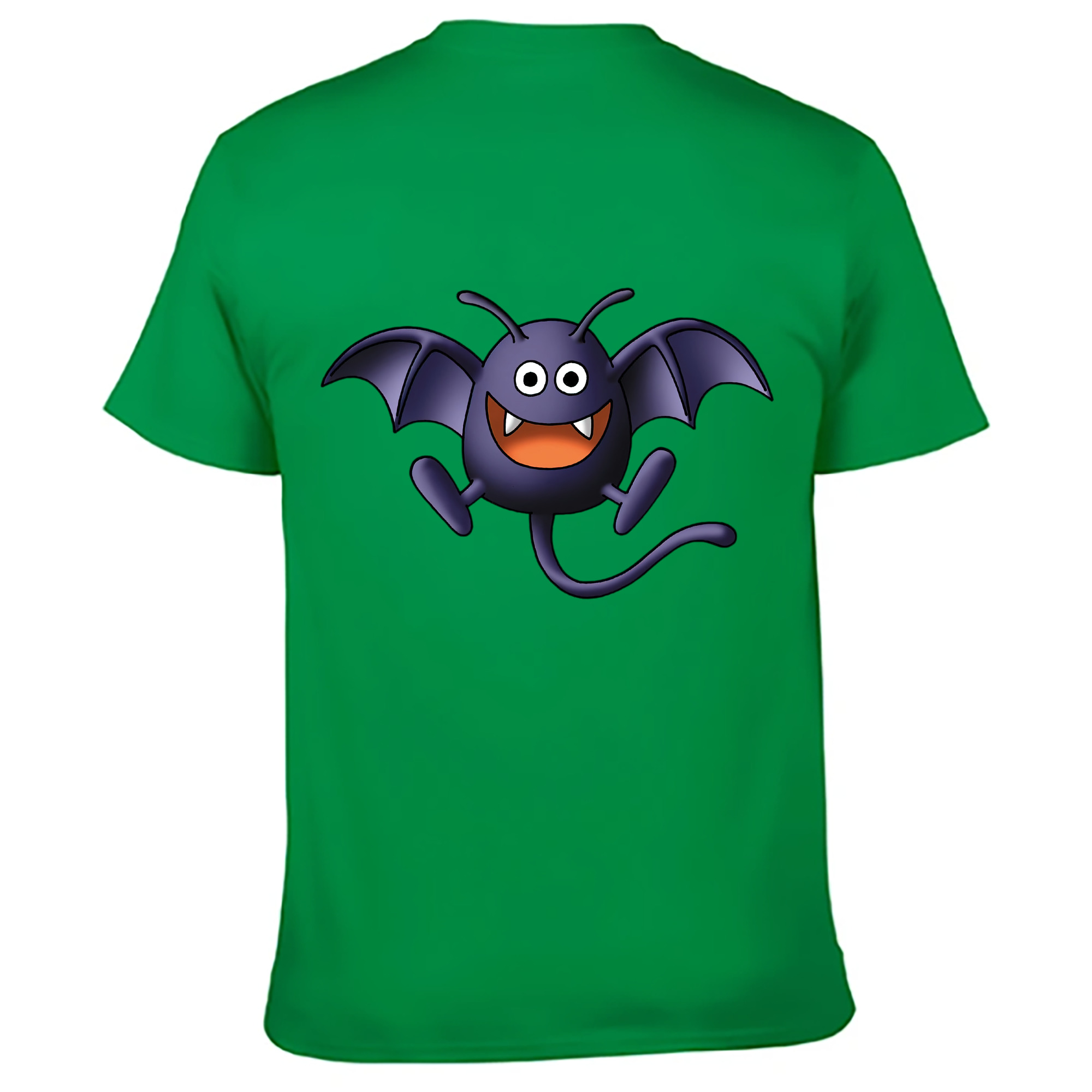 （画像用） ドラゴンクエスト Doragon Kuesuto Dragon Quest 綿100％ メンズ半袖Tシャツ（バックプリント） 通気性