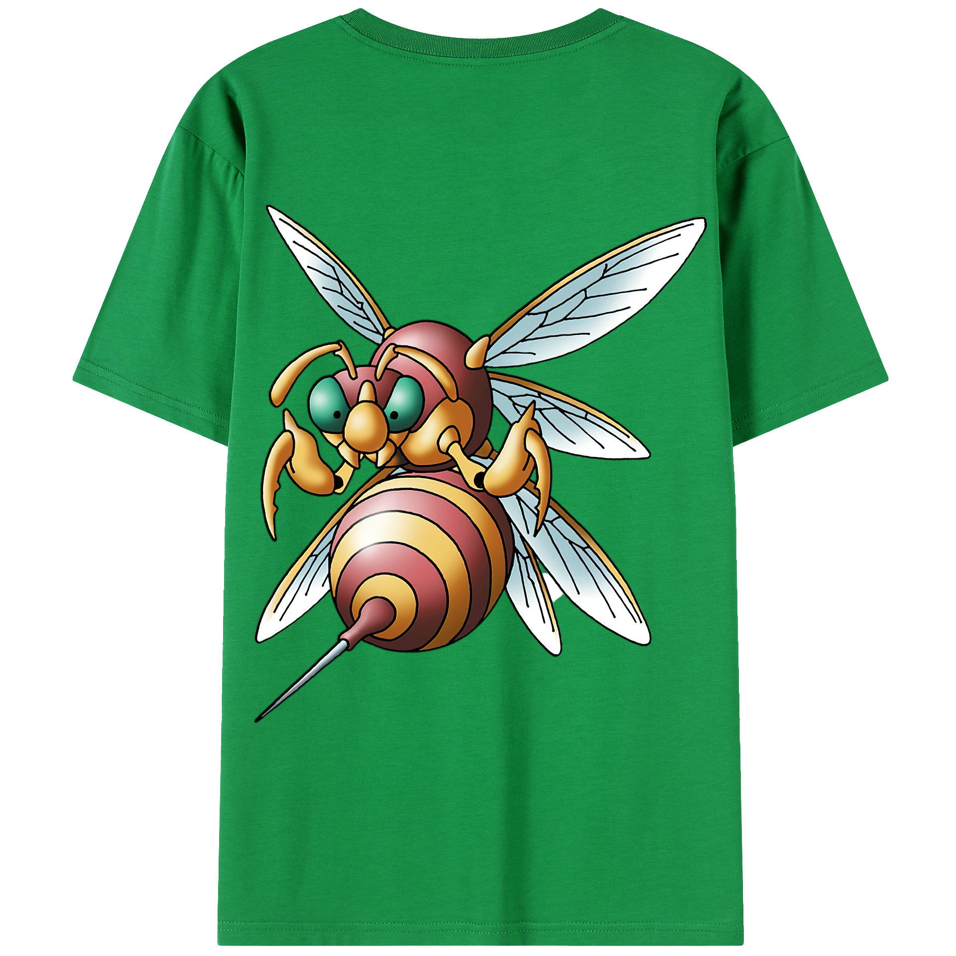 （画像用） ドラゴンクエスト Doragon Kuesuto Dragon Quest 綿100％ メンズ半袖Tシャツ（バックプリント） 通気性