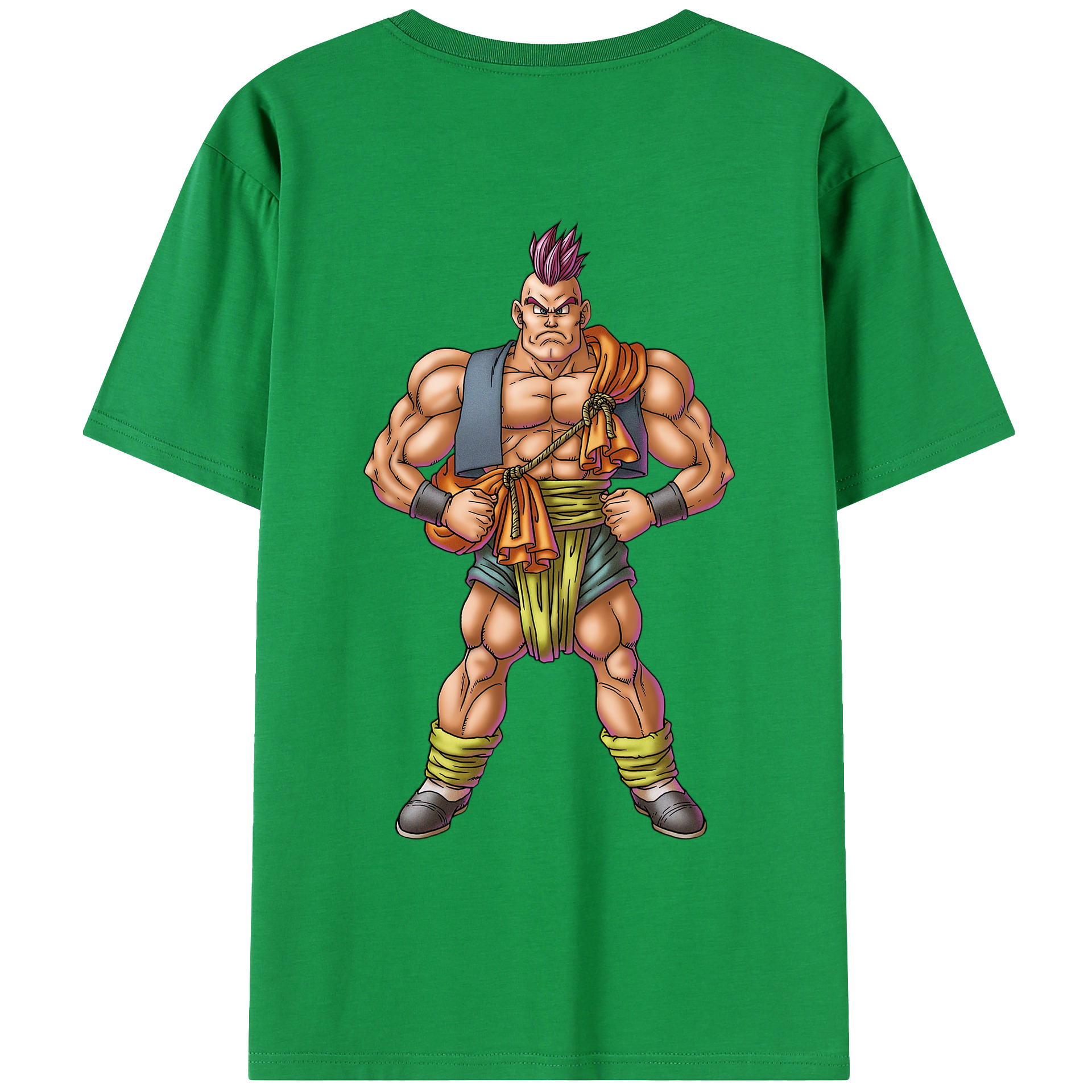 （画像用） ドラゴンクエスト Doragon Kuesuto Dragon Quest 綿100％ メンズ半袖Tシャツ（バックプリント） 通気性
