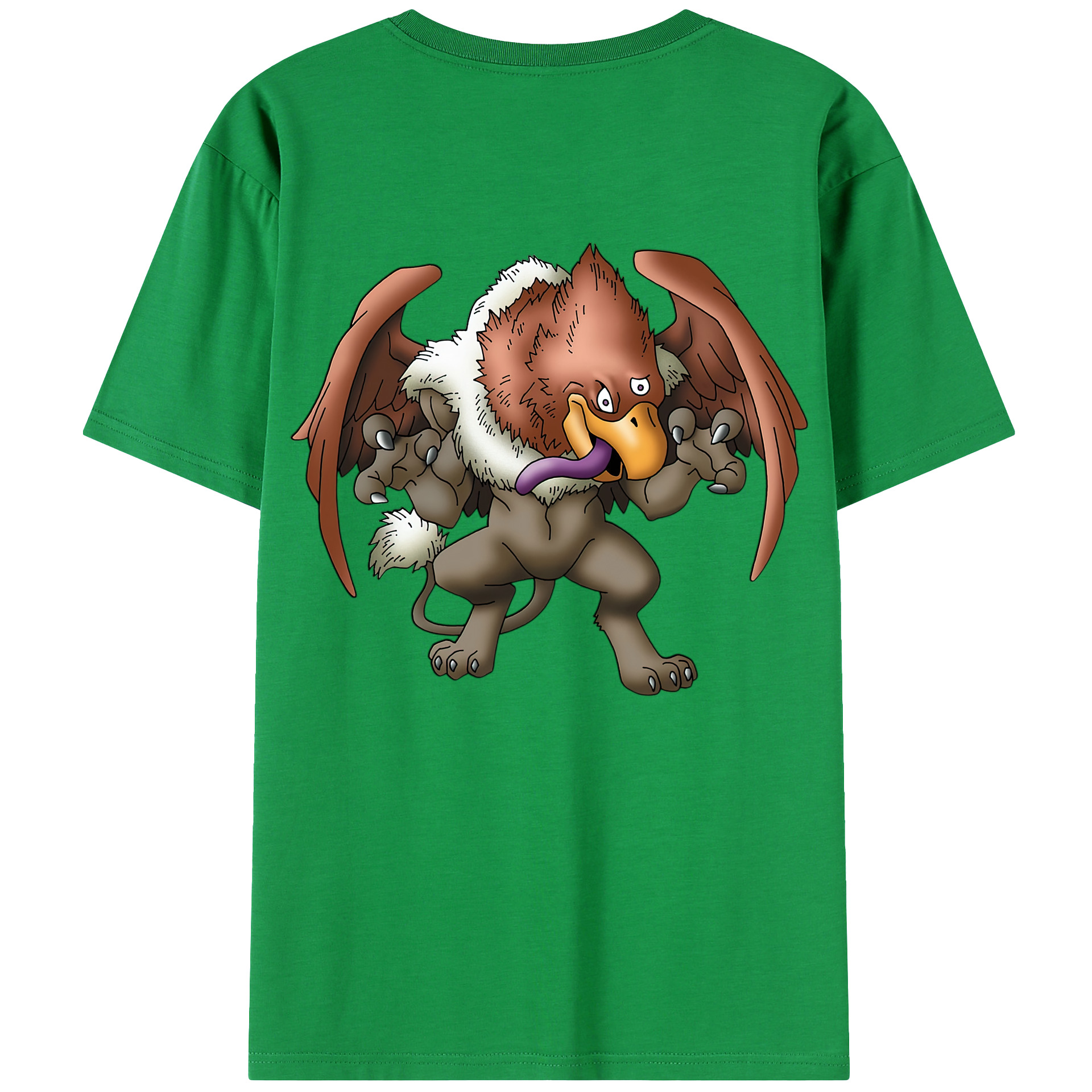 （画像用） ドラゴンクエスト Doragon Kuesuto Dragon Quest 綿100％ メンズ半袖Tシャツ（バックプリント） 通気性