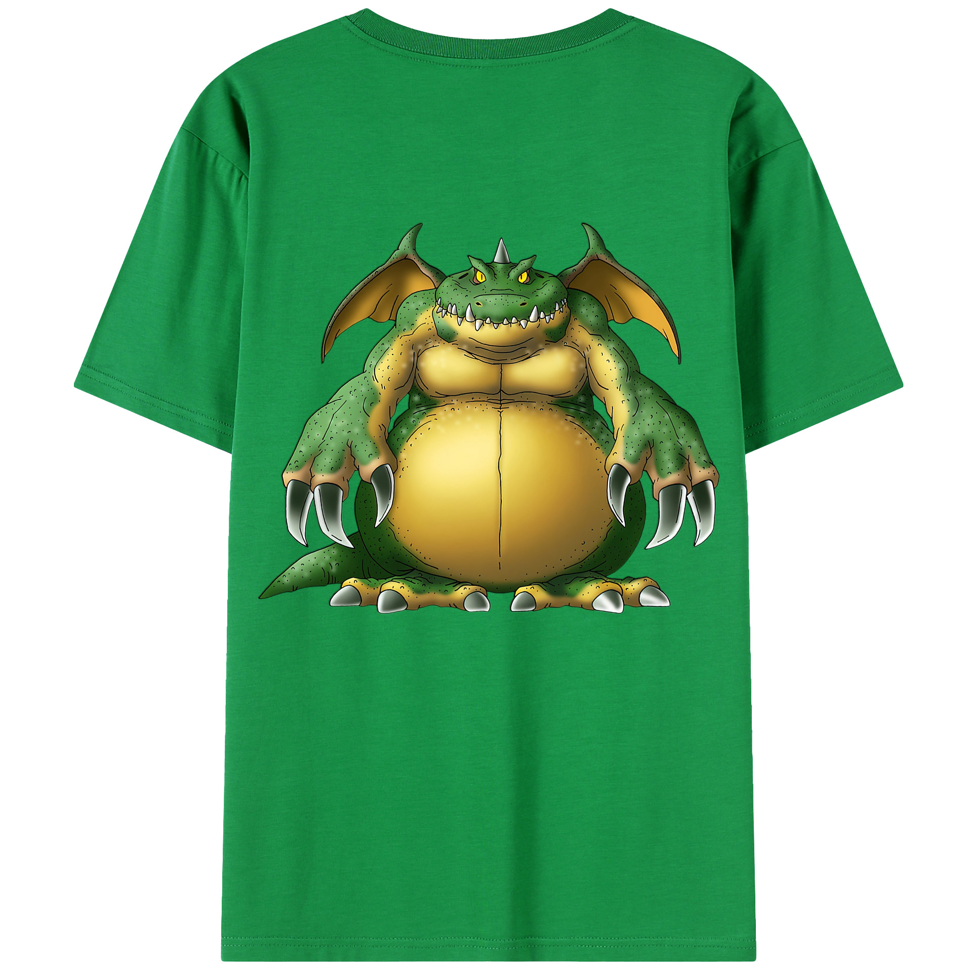 （画像用） ドラゴンクエスト Doragon Kuesuto Dragon Quest 綿100％ メンズ半袖Tシャツ（バックプリント） 通気性