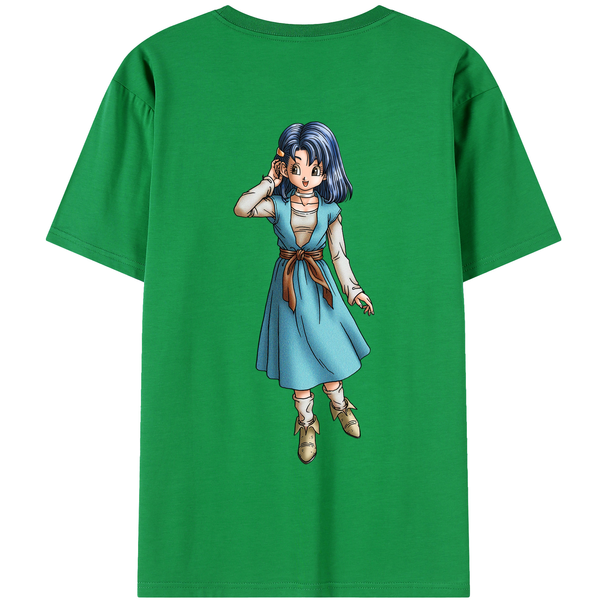 （画像用） ドラゴンクエスト Doragon Kuesuto Dragon Quest 綿100％ メンズ半袖Tシャツ（バックプリント） 通気性