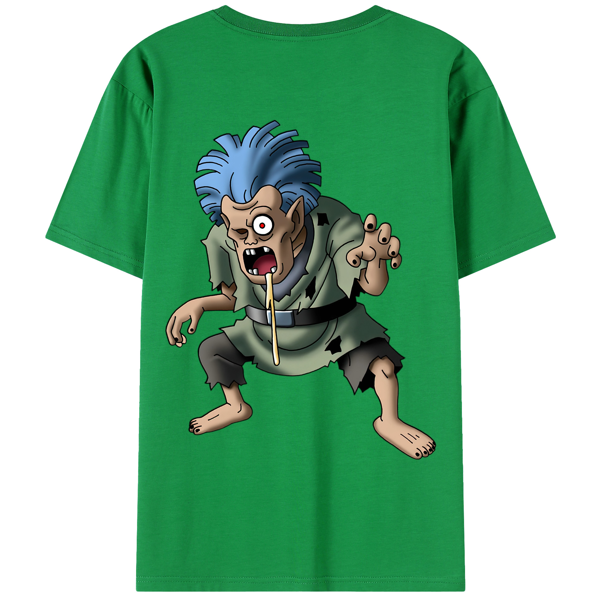 （画像用） ドラゴンクエスト Doragon Kuesuto Dragon Quest 綿100％ メンズ半袖Tシャツ（バックプリント） 通気性