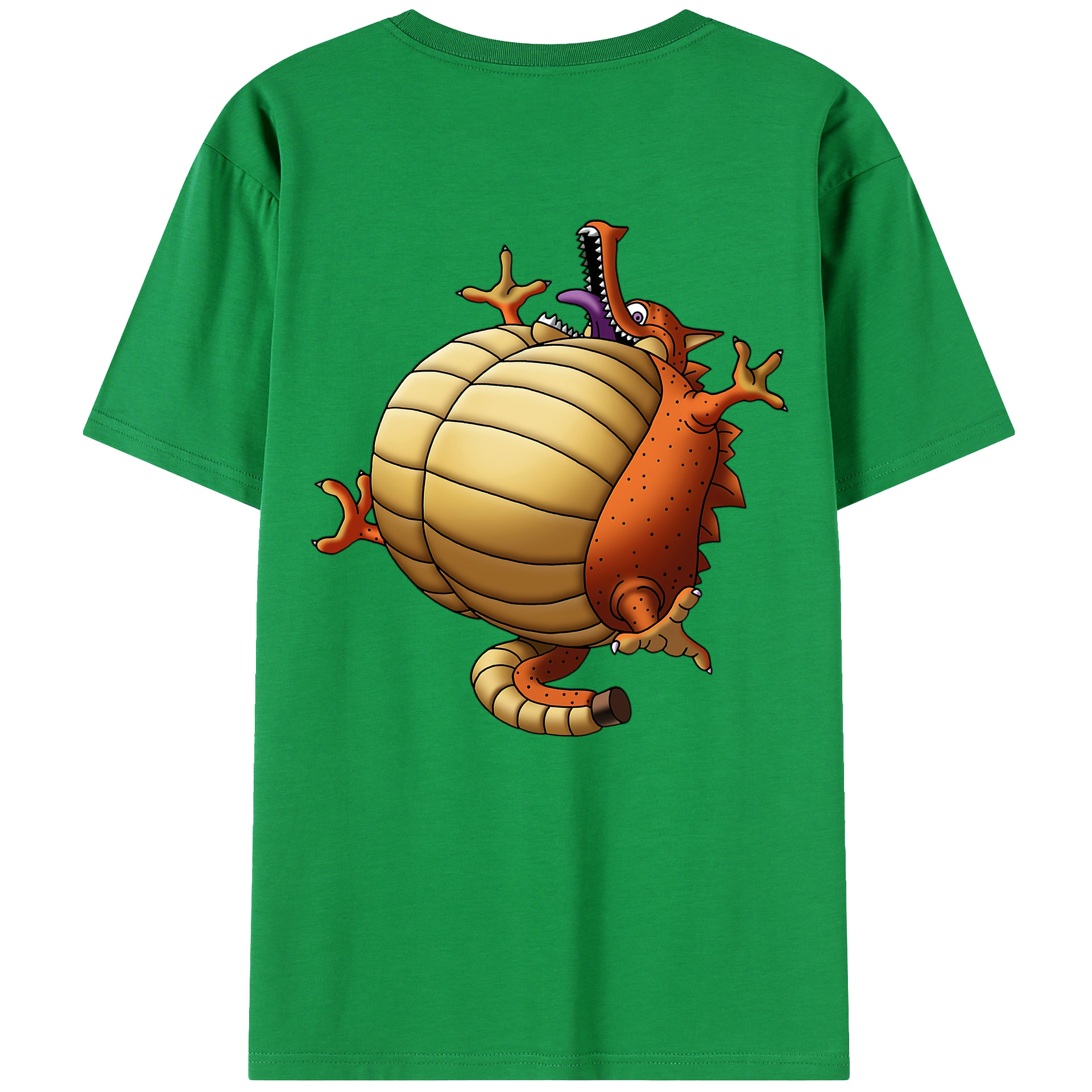 （画像用） ドラゴンクエスト Doragon Kuesuto Dragon Quest 綿100％ メンズ半袖Tシャツ（バックプリント） 通気性