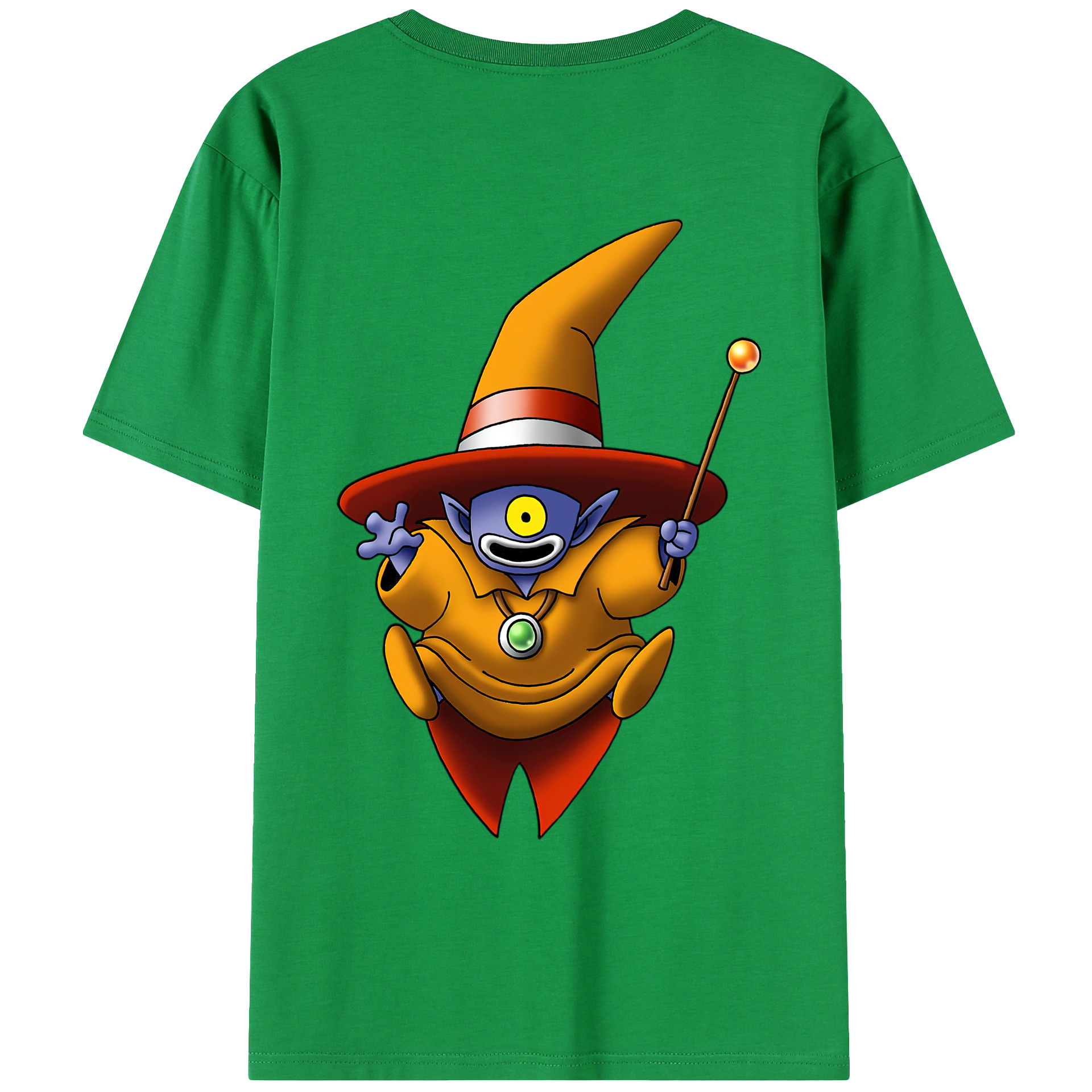 （画像用） ドラゴンクエスト Doragon Kuesuto Dragon Quest 綿100％ メンズ半袖Tシャツ（バックプリント） 通気性