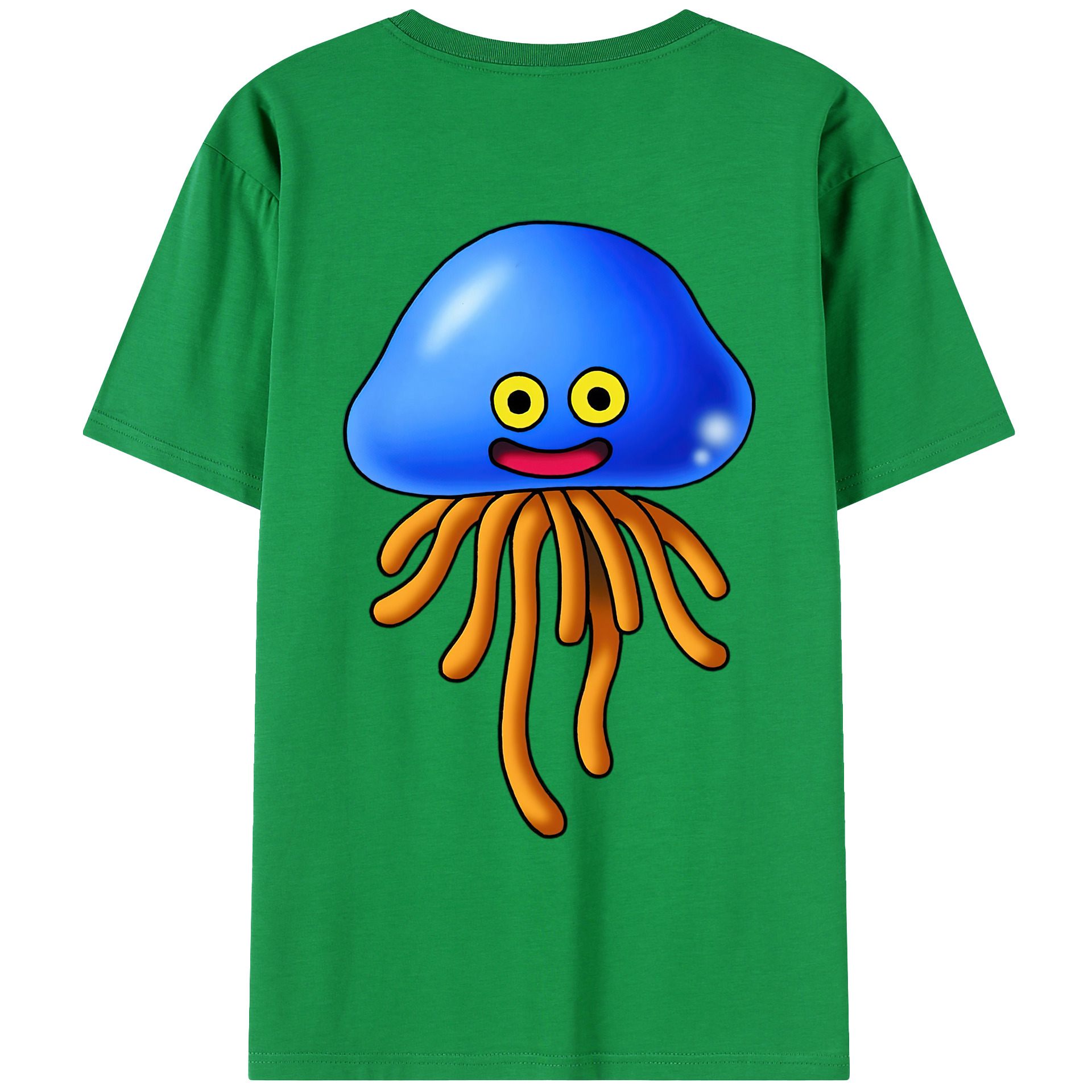 （画像用） ドラゴンクエスト Doragon Kuesuto Dragon Quest 綿100％ メンズ半袖Tシャツ（バックプリント） 通気性
