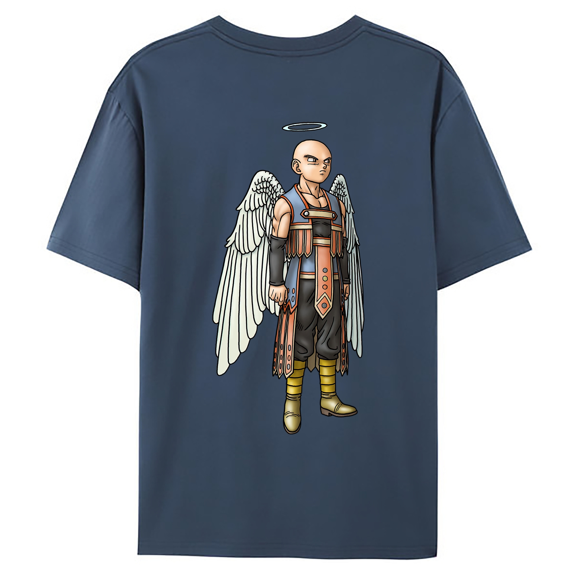 （画像用） ドラゴンクエスト Doragon Kuesuto Dragon Quest 綿100％ メンズ半袖Tシャツ（バックプリント） 通気性