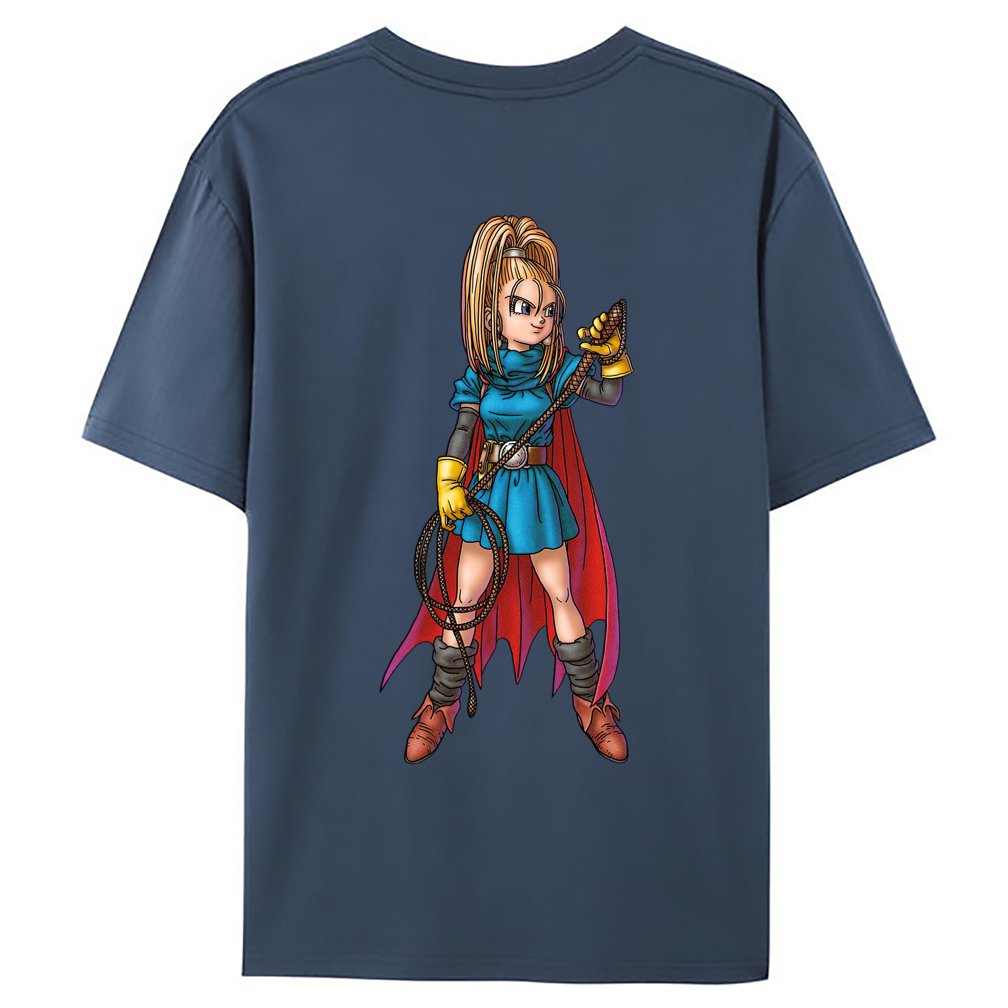 （画像用） ドラゴンクエスト Doragon Kuesuto Dragon Quest 綿100％ メンズ半袖Tシャツ（バックプリント） 通気性