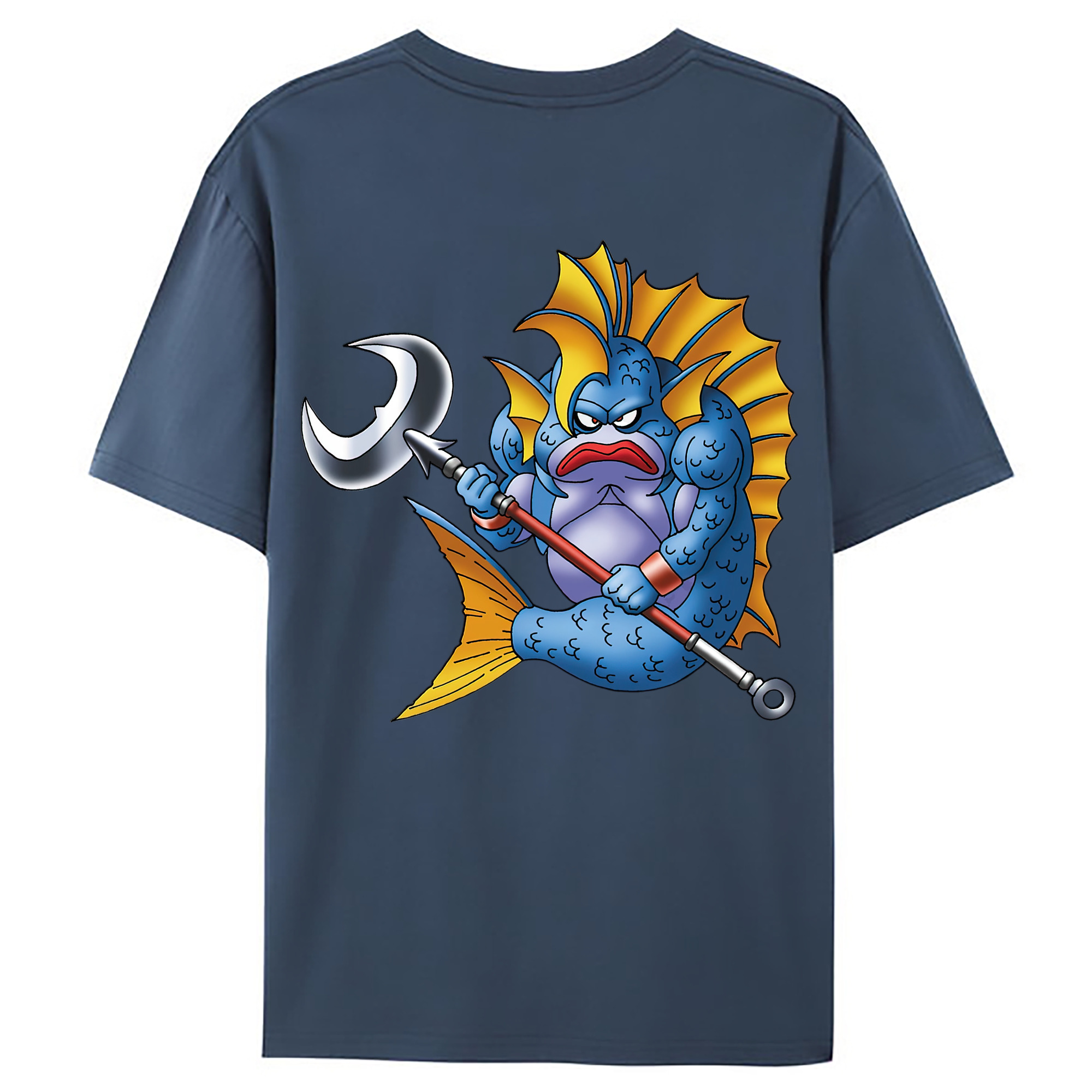 （画像用） ドラゴンクエスト Doragon Kuesuto Dragon Quest 綿100％ メンズ半袖Tシャツ（バックプリント） 通気性