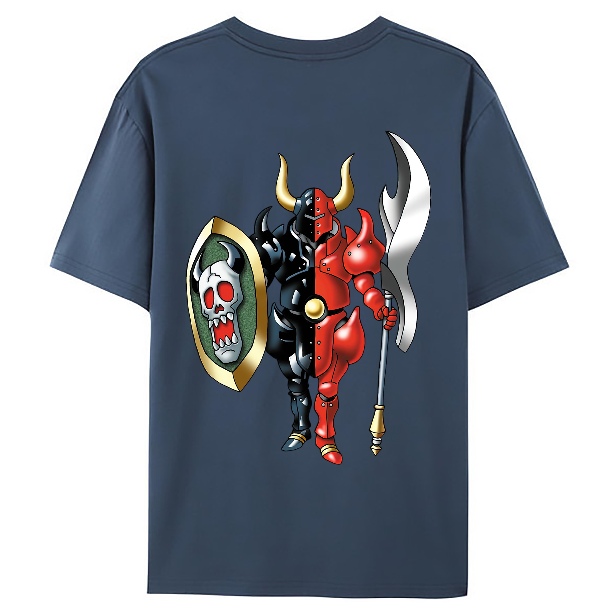 （画像用） ドラゴンクエスト Doragon Kuesuto Dragon Quest 綿100％ メンズ半袖Tシャツ（バックプリント） 通気性