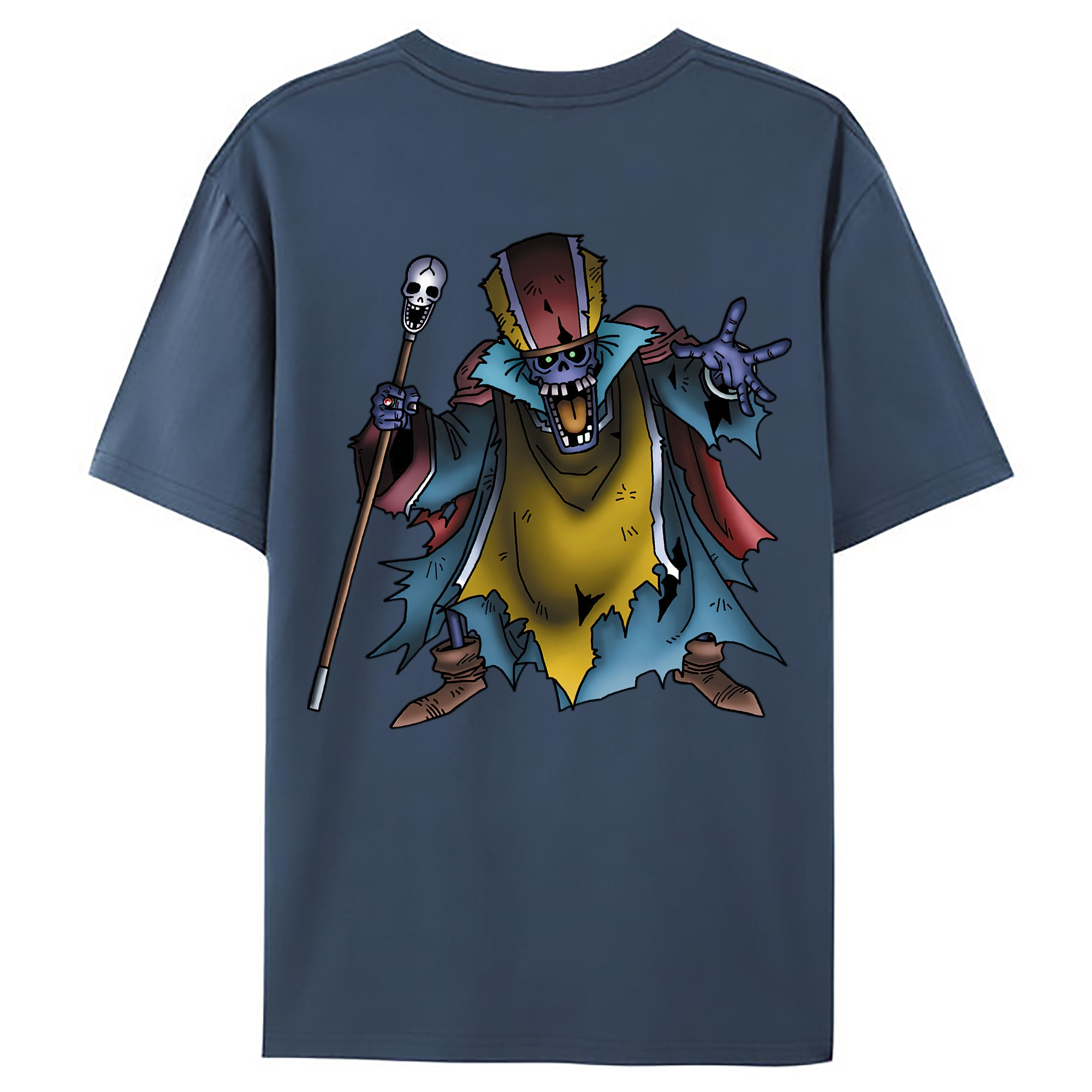 （画像用） ドラゴンクエスト Doragon Kuesuto Dragon Quest 綿100％ メンズ半袖Tシャツ（バックプリント） 通気性
