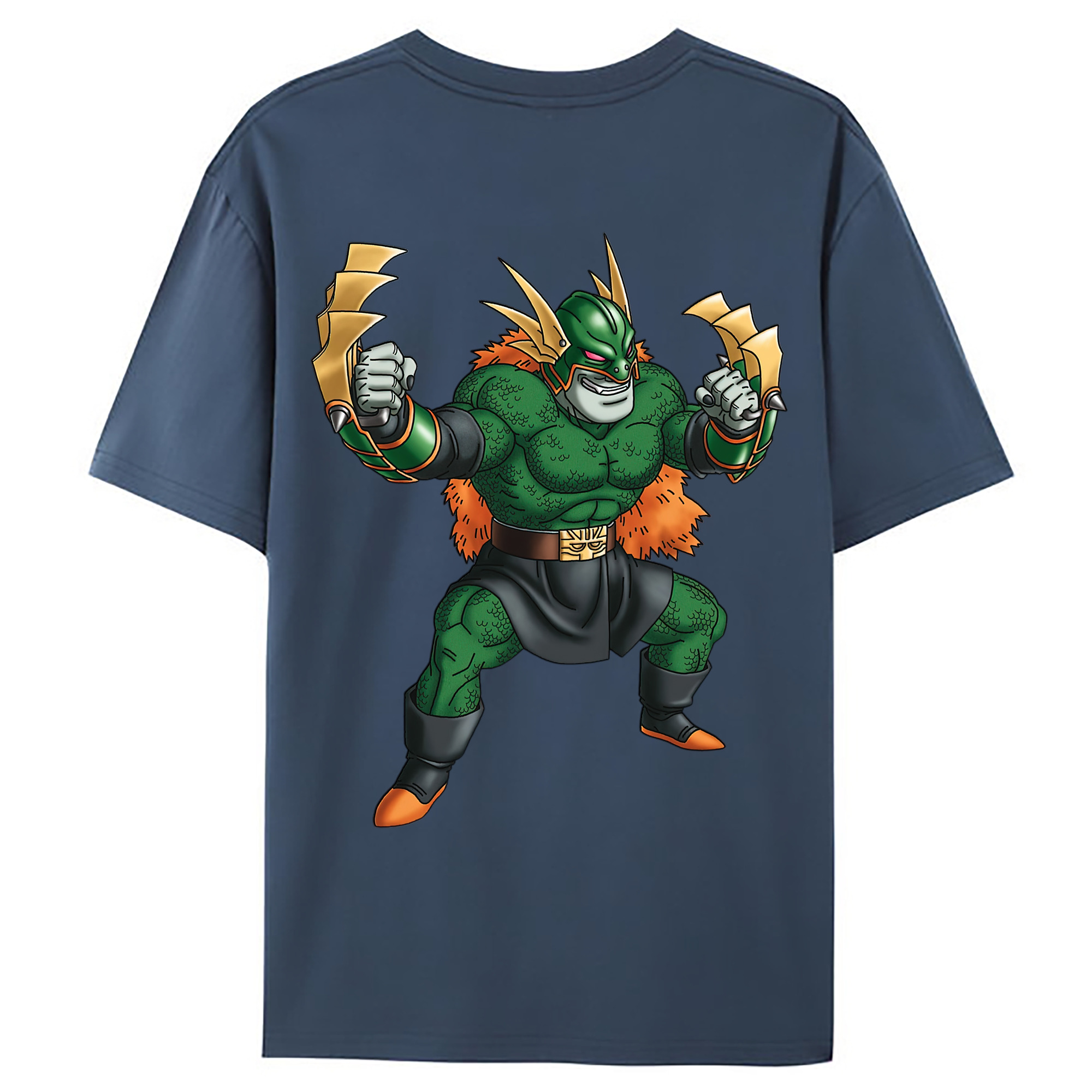 （画像用） ドラゴンクエスト Doragon Kuesuto Dragon Quest 綿100％ メンズ半袖Tシャツ（バックプリント） 通気性