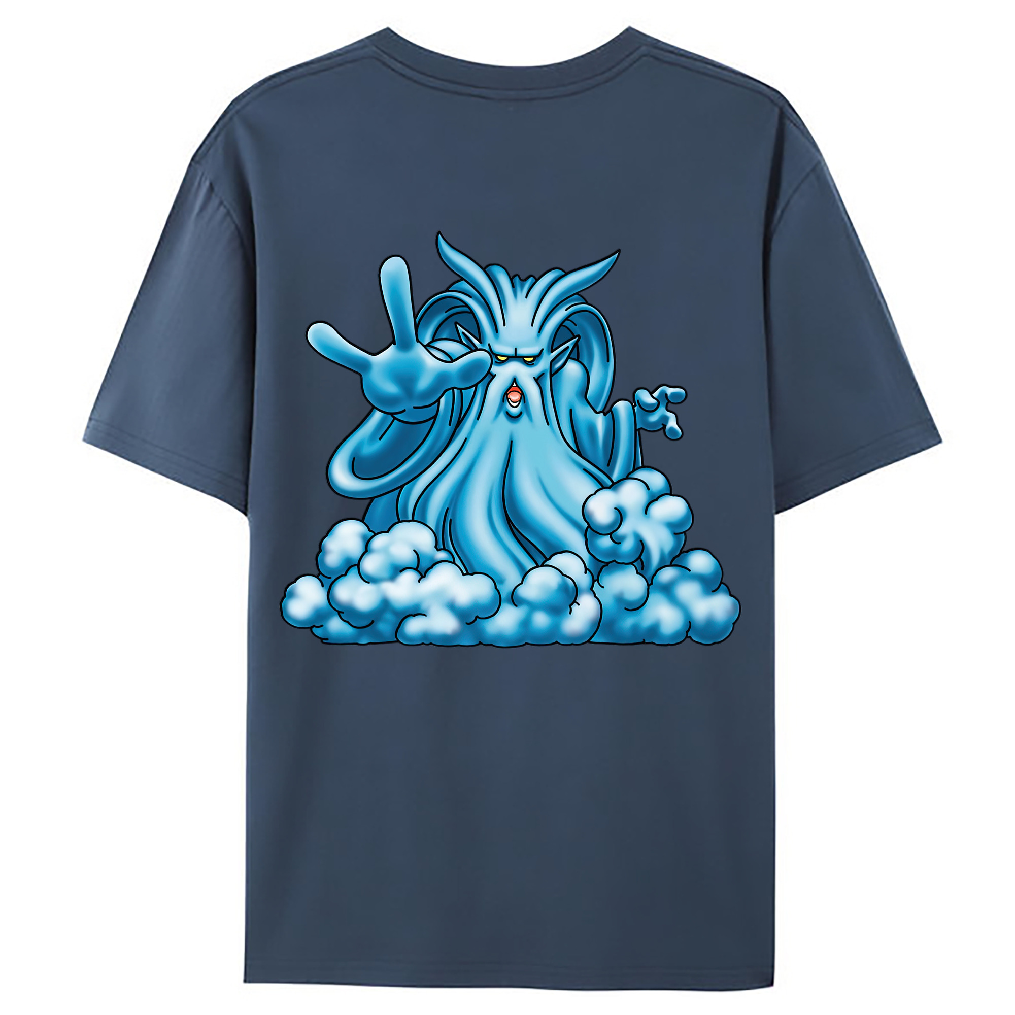 （画像用） ドラゴンクエスト Doragon Kuesuto Dragon Quest 綿100％ メンズ半袖Tシャツ（バックプリント） 通気性