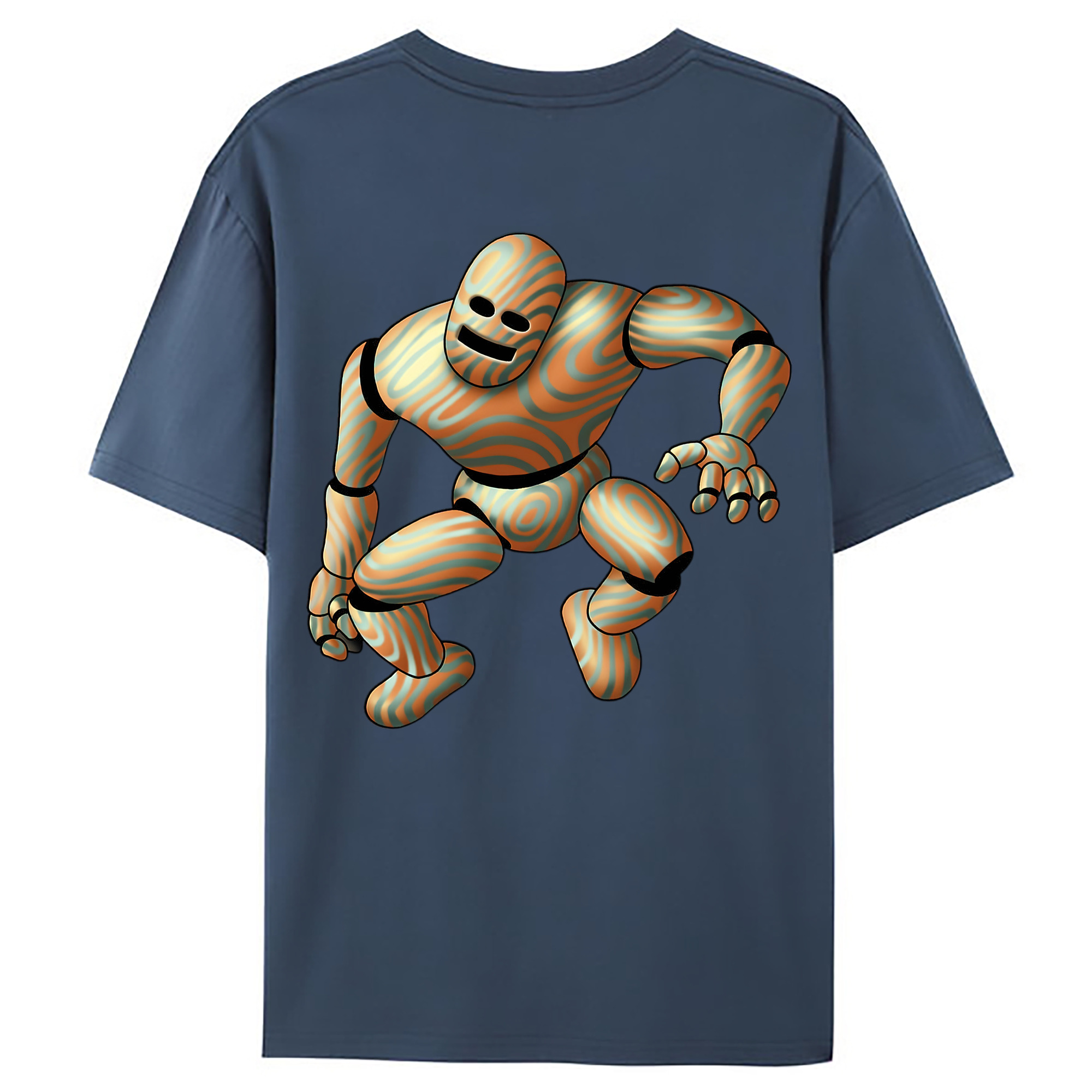 （画像用） ドラゴンクエスト Doragon Kuesuto Dragon Quest 綿100％ メンズ半袖Tシャツ（バックプリント） 通気性