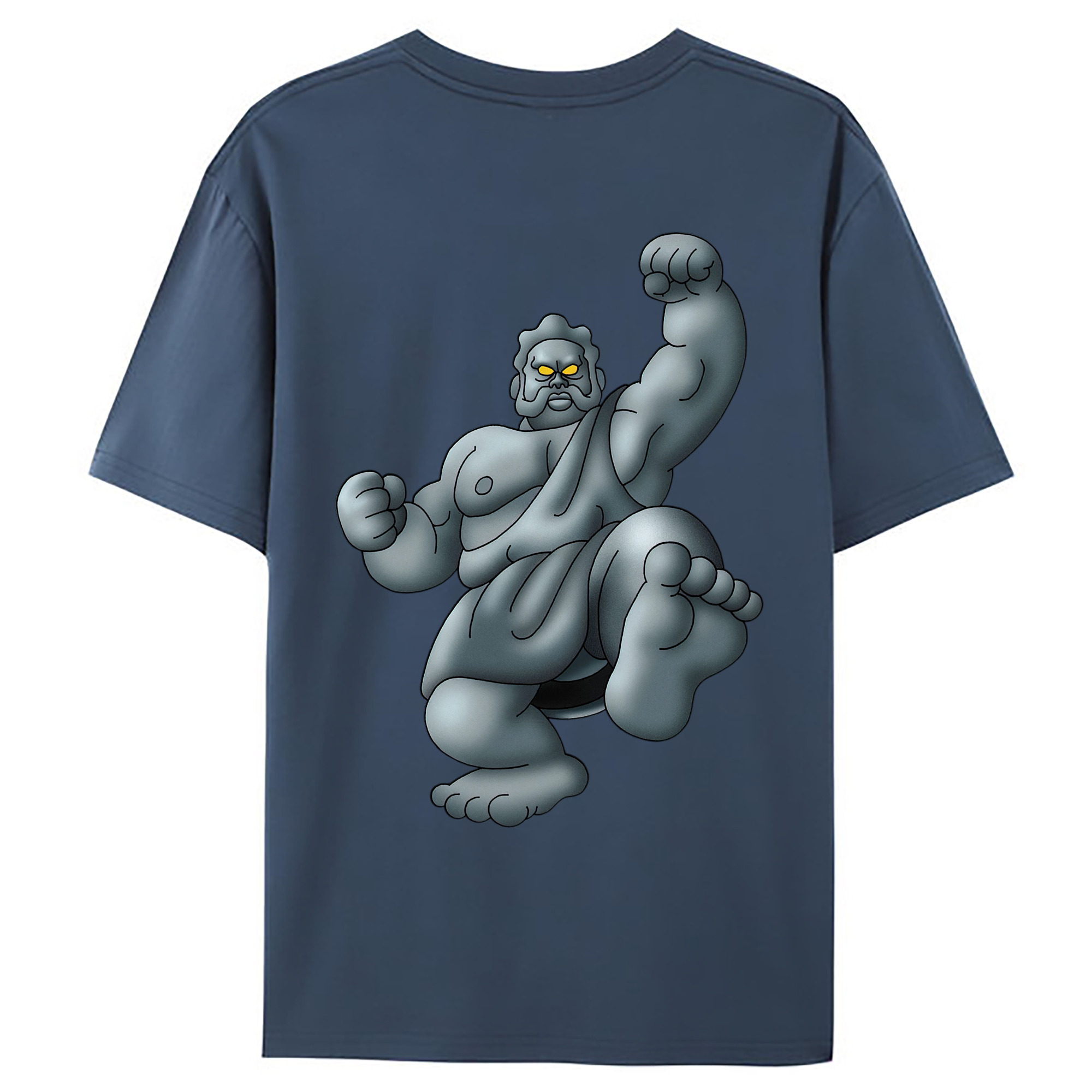 （画像用） ドラゴンクエスト Doragon Kuesuto Dragon Quest 綿100％ メンズ半袖Tシャツ（バックプリント） 通気性