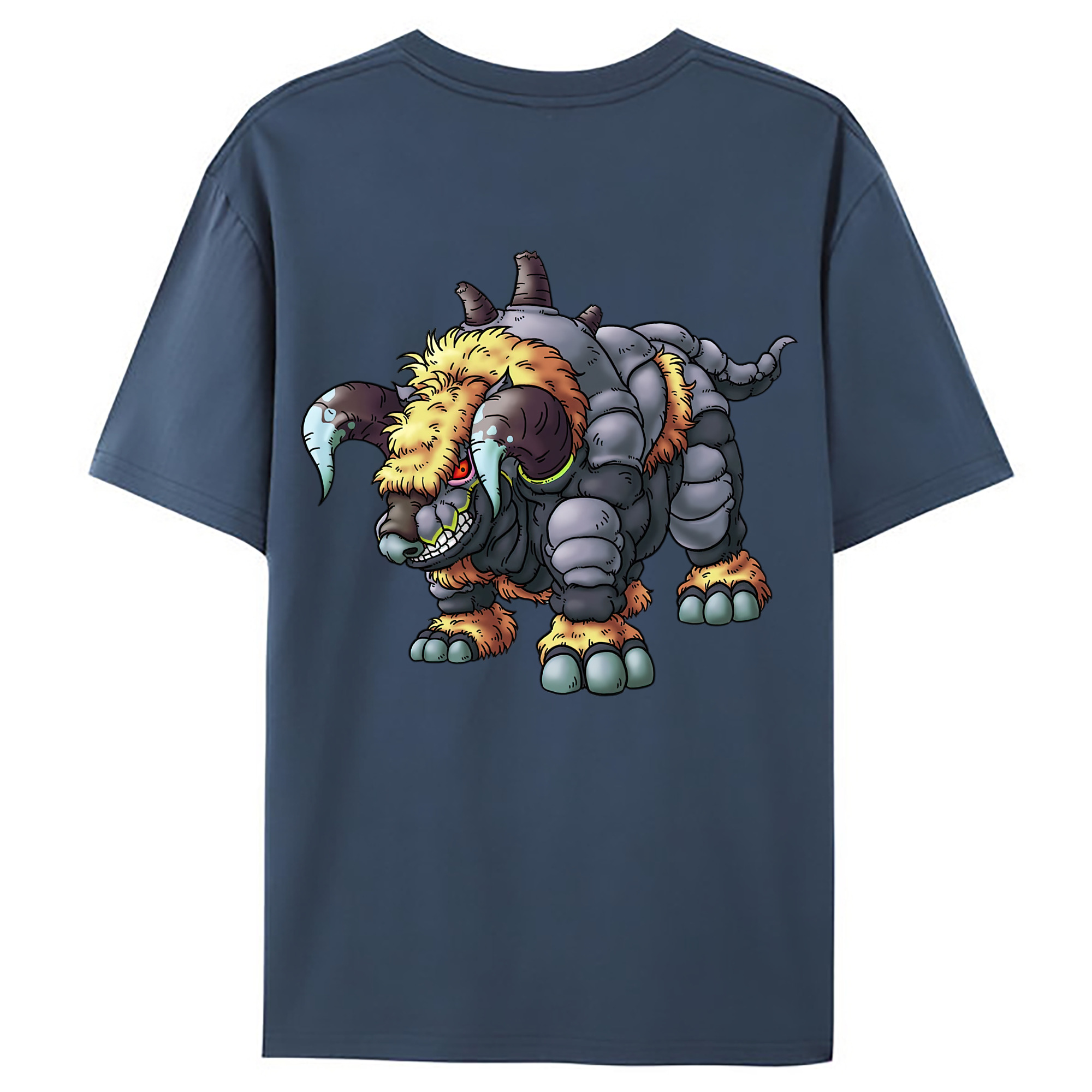 （画像用） ドラゴンクエスト Doragon Kuesuto Dragon Quest 綿100％ メンズ半袖Tシャツ（バックプリント） 通気性