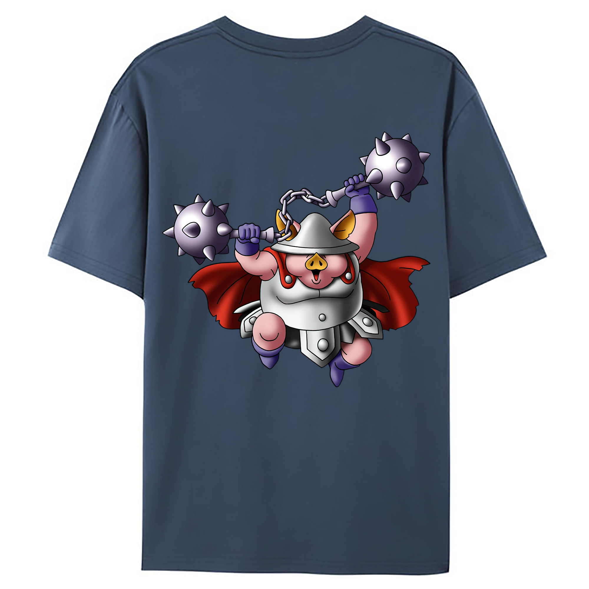 （画像用） ドラゴンクエスト Doragon Kuesuto Dragon Quest 綿100％ メンズ半袖Tシャツ（バックプリント） 通気性