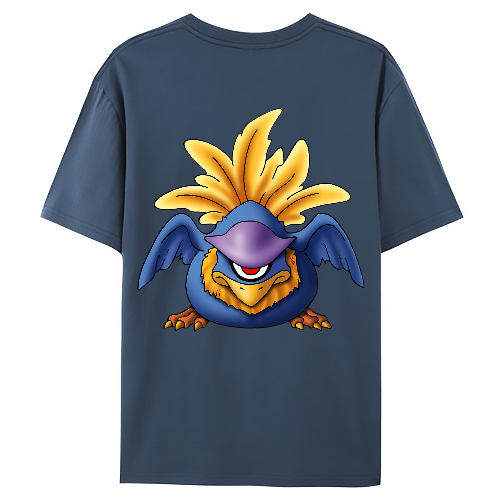 （画像用） ドラゴンクエスト Doragon Kuesuto Dragon Quest 綿100％ メンズ半袖Tシャツ（バックプリント） 通気性