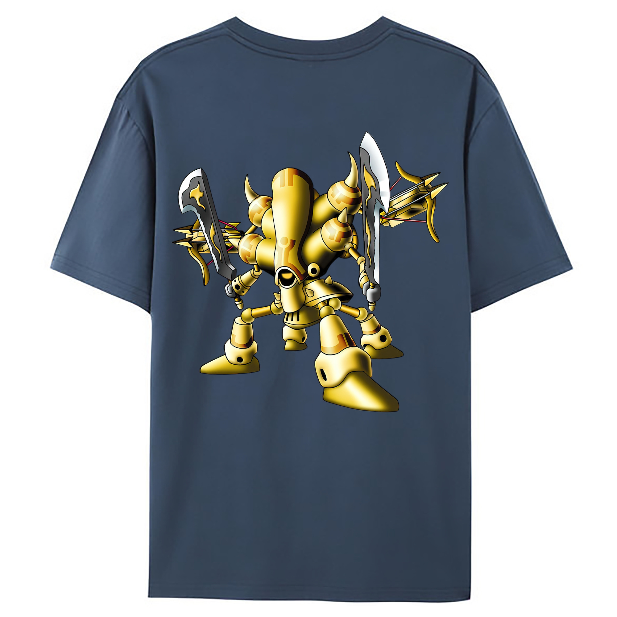 （画像用） ドラゴンクエスト Doragon Kuesuto Dragon Quest 綿100％ メンズ半袖Tシャツ（バックプリント） 通気性
