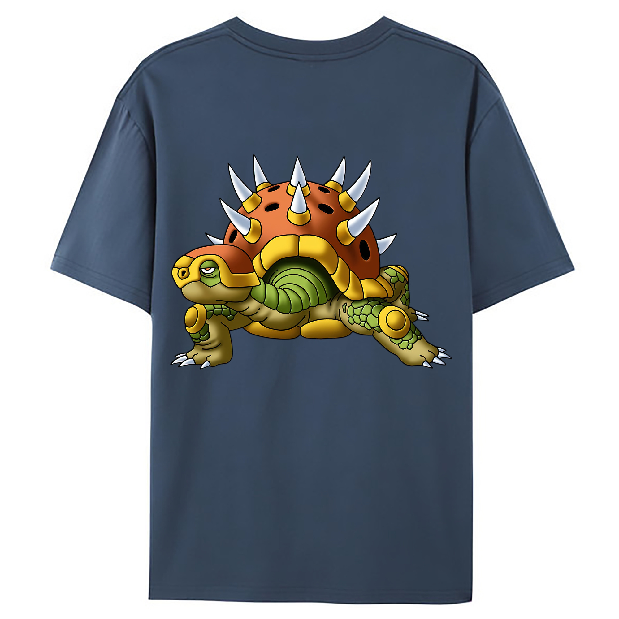 （画像用） ドラゴンクエスト Doragon Kuesuto Dragon Quest 綿100％ メンズ半袖Tシャツ（バックプリント） 通気性