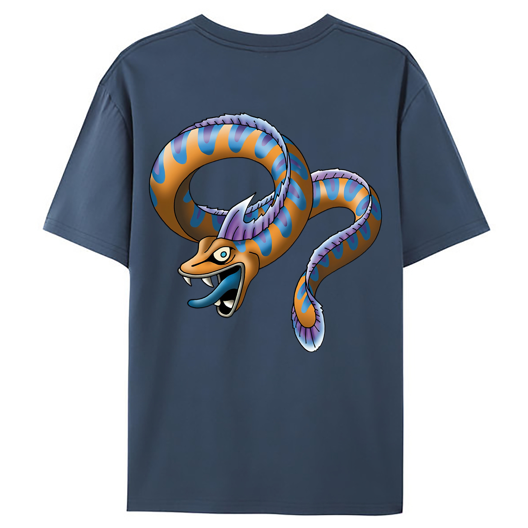 （画像用） ドラゴンクエスト Doragon Kuesuto Dragon Quest 綿100％ メンズ半袖Tシャツ（バックプリント） 通気性
