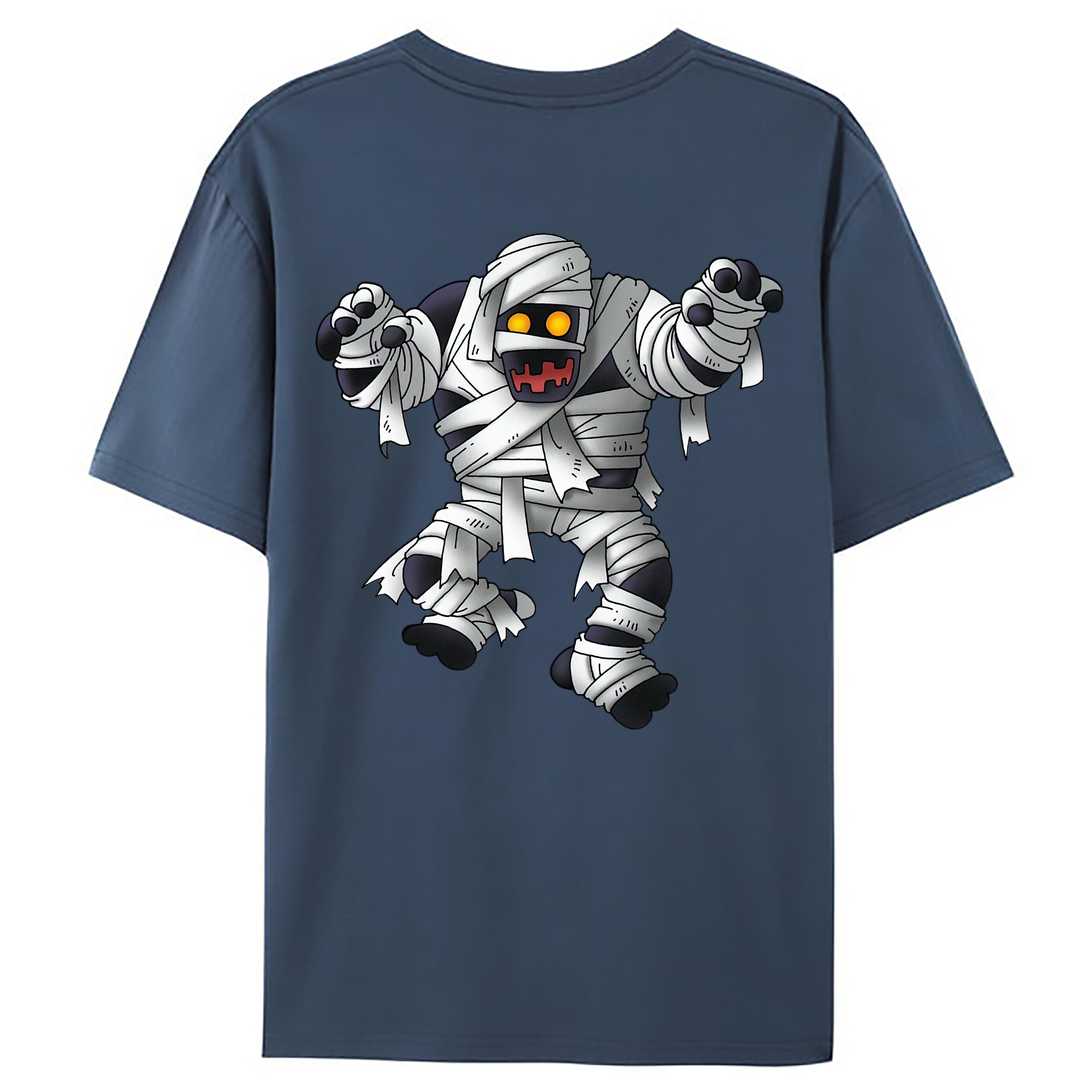 （画像用） ドラゴンクエスト Doragon Kuesuto Dragon Quest 綿100％ メンズ半袖Tシャツ（バックプリント） 通気性