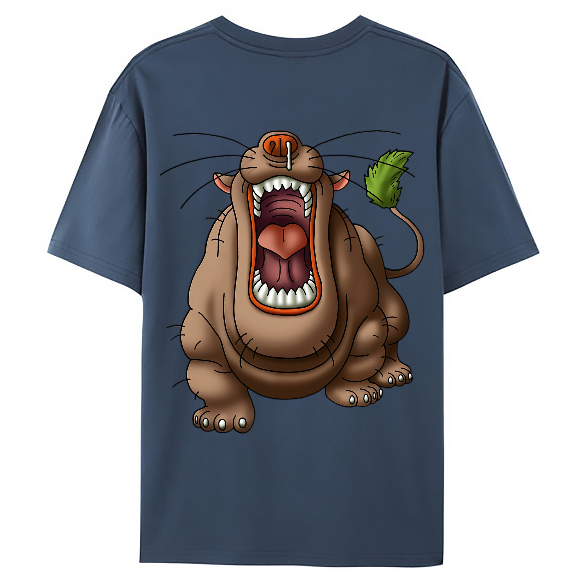 （画像用） ドラゴンクエスト Doragon Kuesuto Dragon Quest 綿100％ メンズ半袖Tシャツ（バックプリント） 通気性
