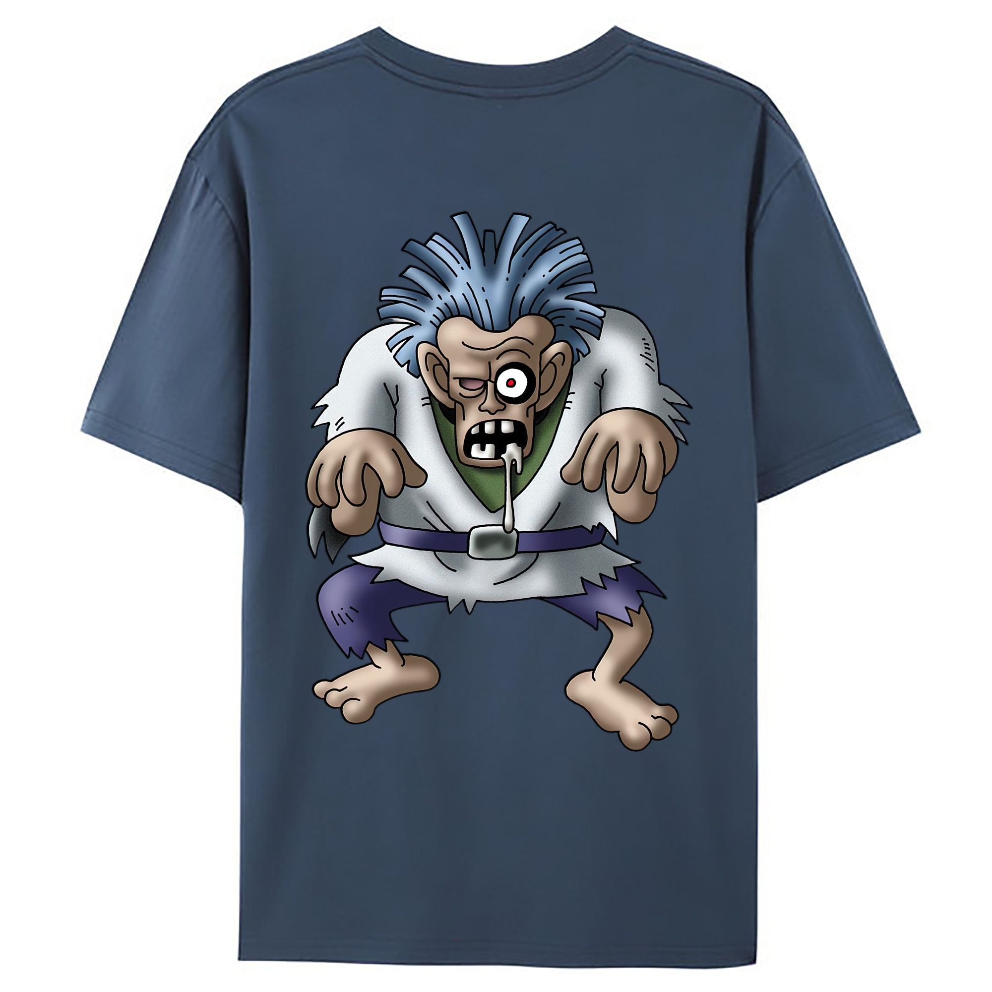 （画像用） ドラゴンクエスト Doragon Kuesuto Dragon Quest 綿100％ メンズ半袖Tシャツ（バックプリント） 通気性