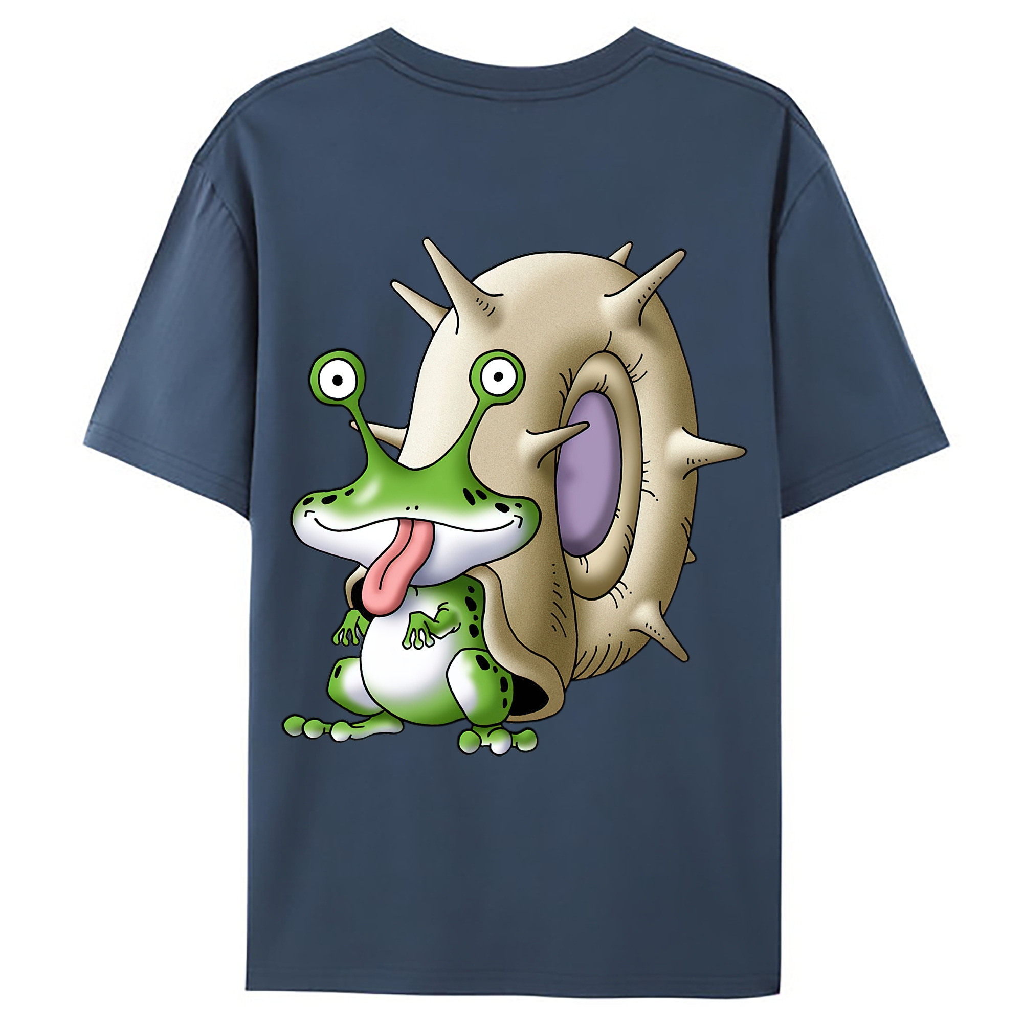 （画像用） ドラゴンクエスト Doragon Kuesuto Dragon Quest 綿100％ メンズ半袖Tシャツ（バックプリント） 通気性