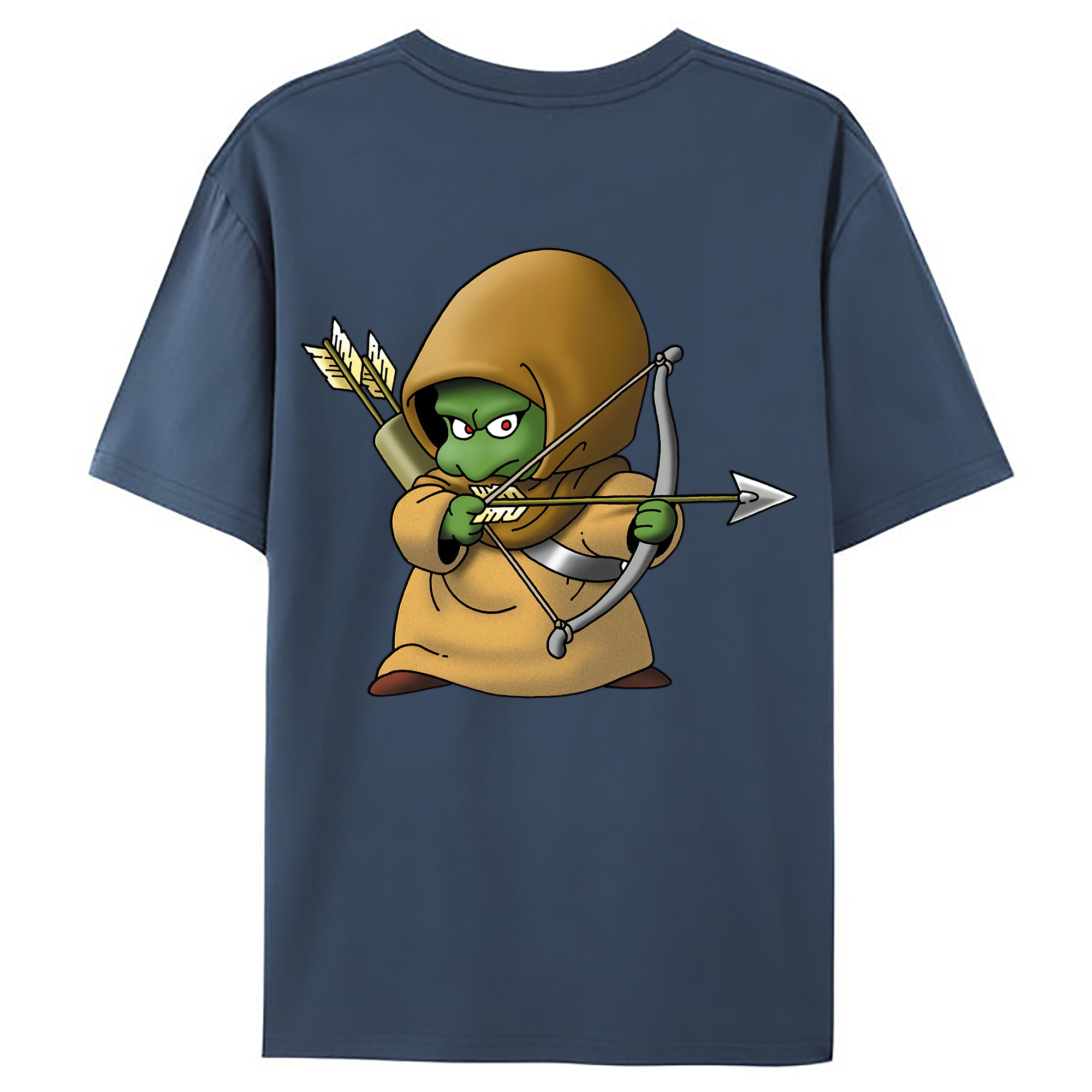 （画像用） ドラゴンクエスト Doragon Kuesuto Dragon Quest 綿100％ メンズ半袖Tシャツ（バックプリント） 通気性