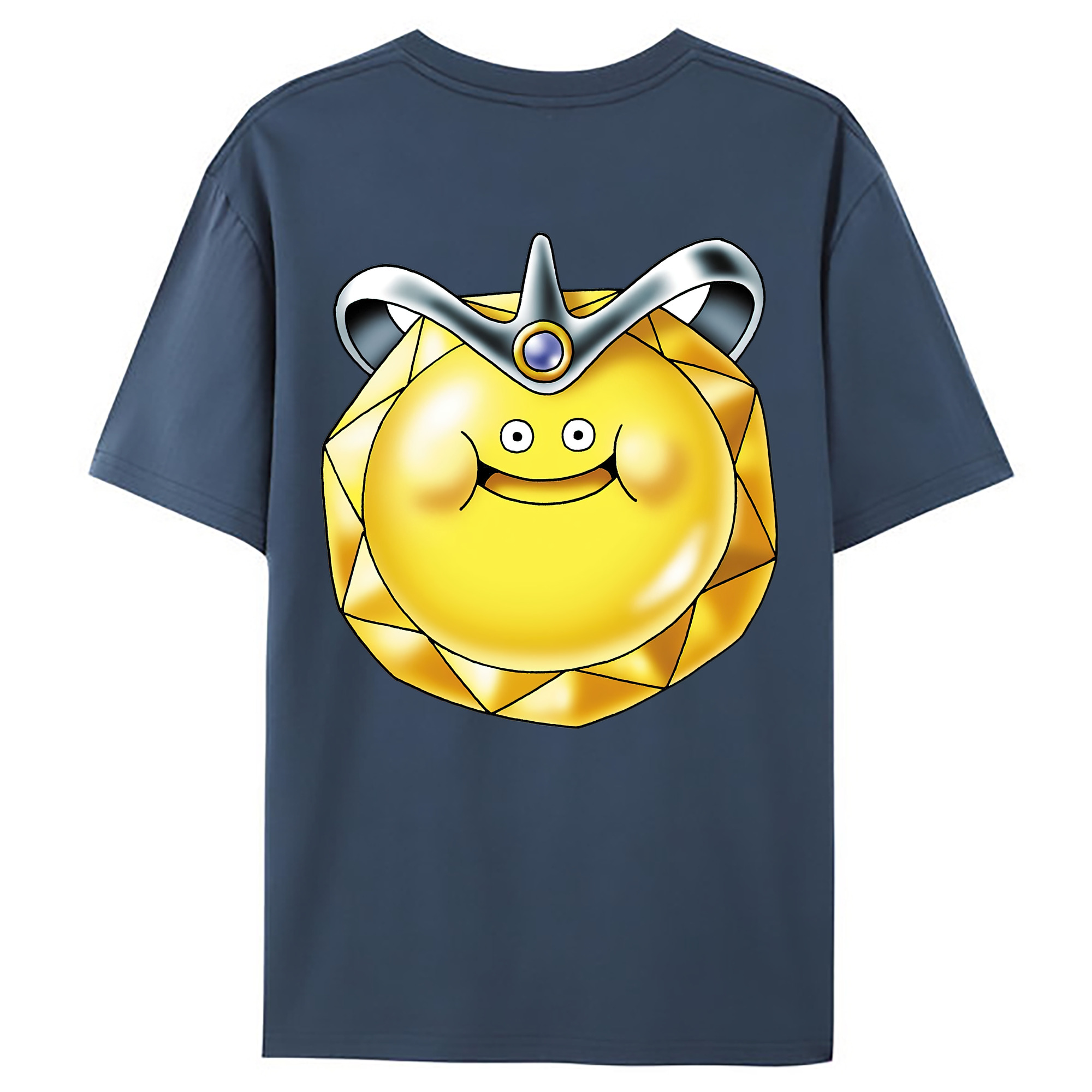 （画像用） ドラゴンクエスト Doragon Kuesuto Dragon Quest 綿100％ メンズ半袖Tシャツ（バックプリント） 通気性