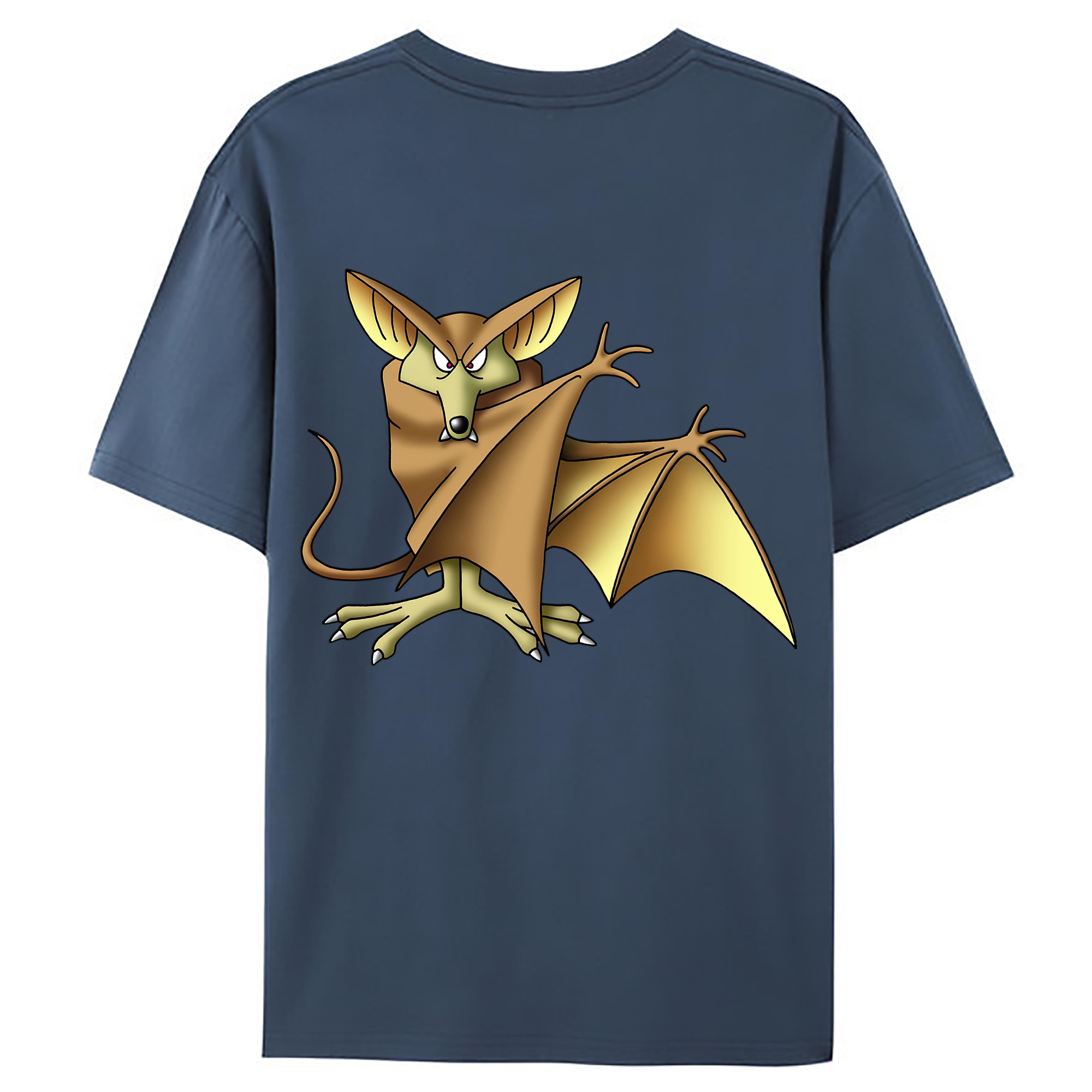 （画像用） ドラゴンクエスト Doragon Kuesuto Dragon Quest 綿100％ メンズ半袖Tシャツ（バックプリント） 通気性
