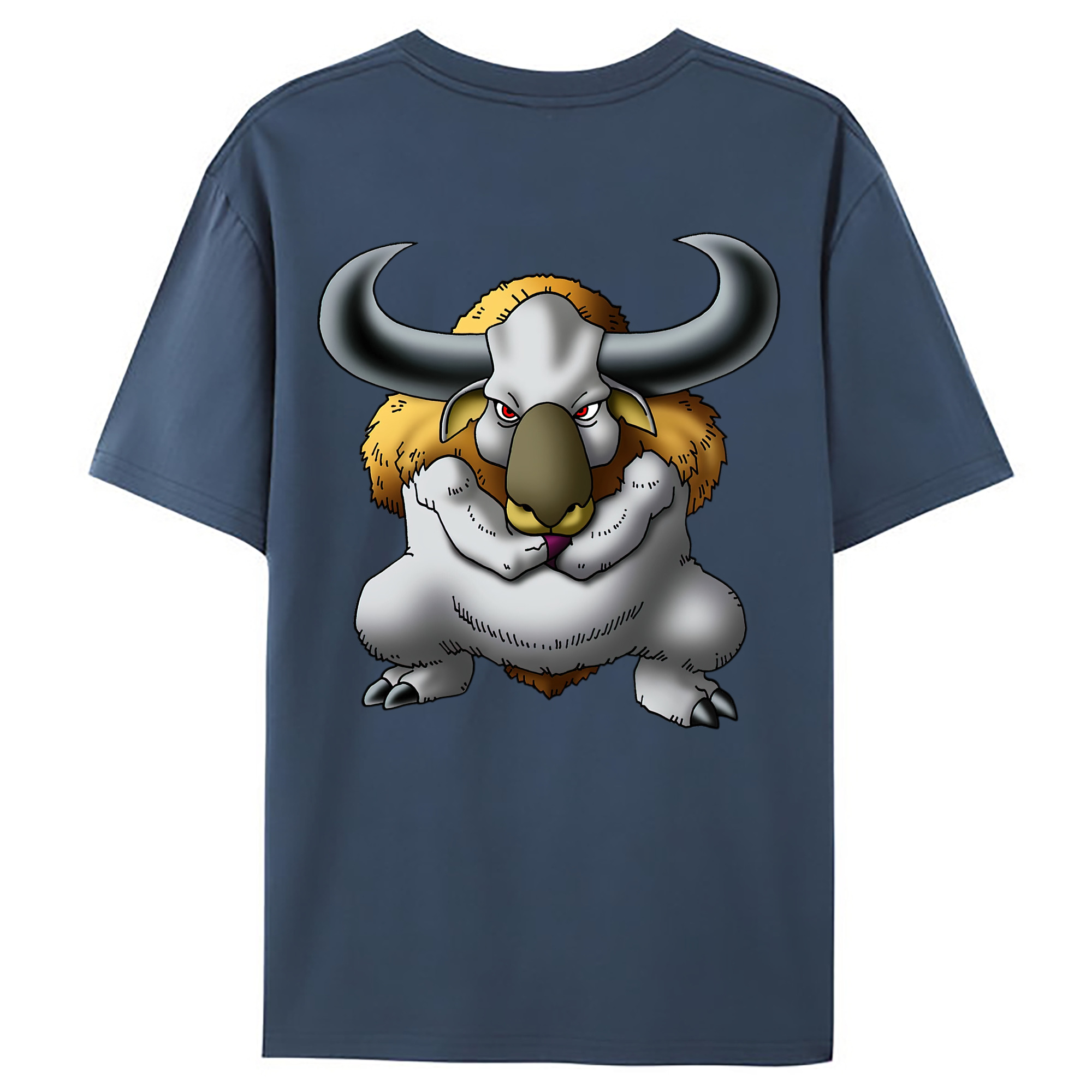 （画像用） ドラゴンクエスト Doragon Kuesuto Dragon Quest 綿100％ メンズ半袖Tシャツ（バックプリント） 通気性