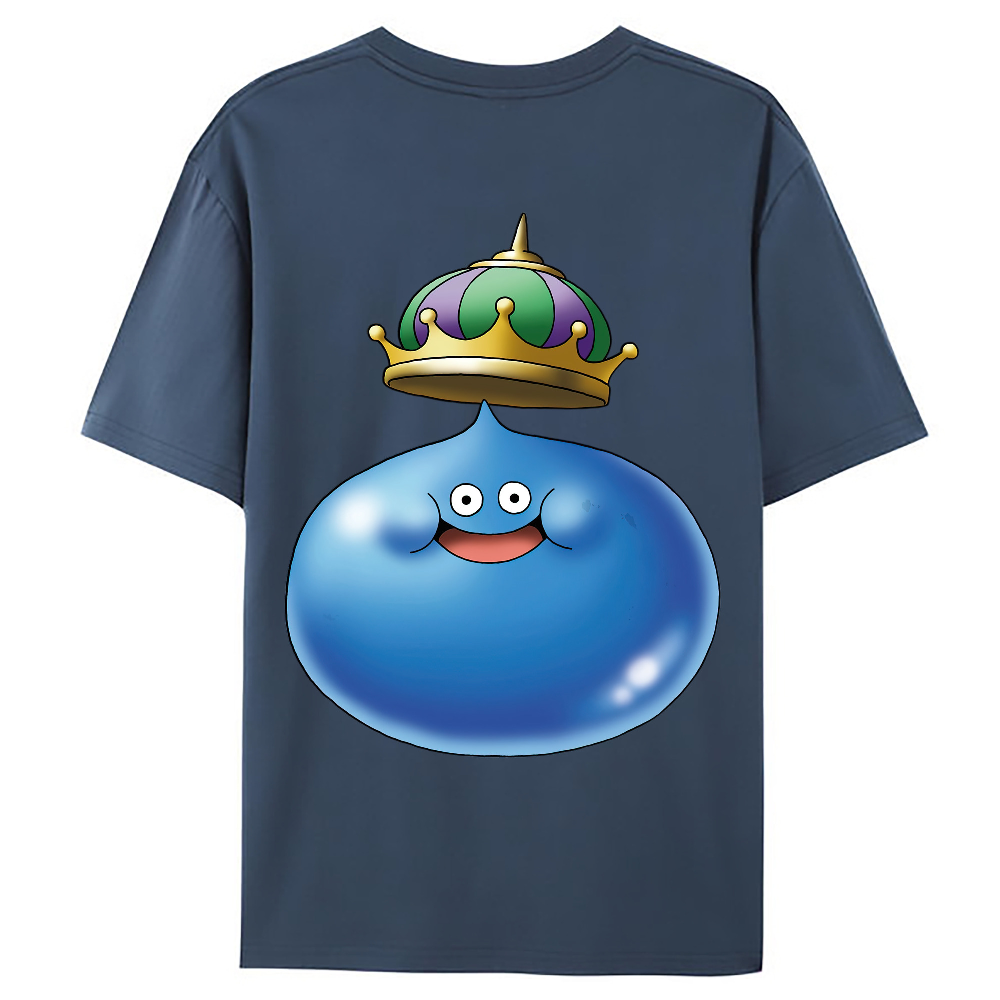 （画像用） ドラゴンクエスト Doragon Kuesuto Dragon Quest 綿100％ メンズ半袖Tシャツ（バックプリント） 通気性