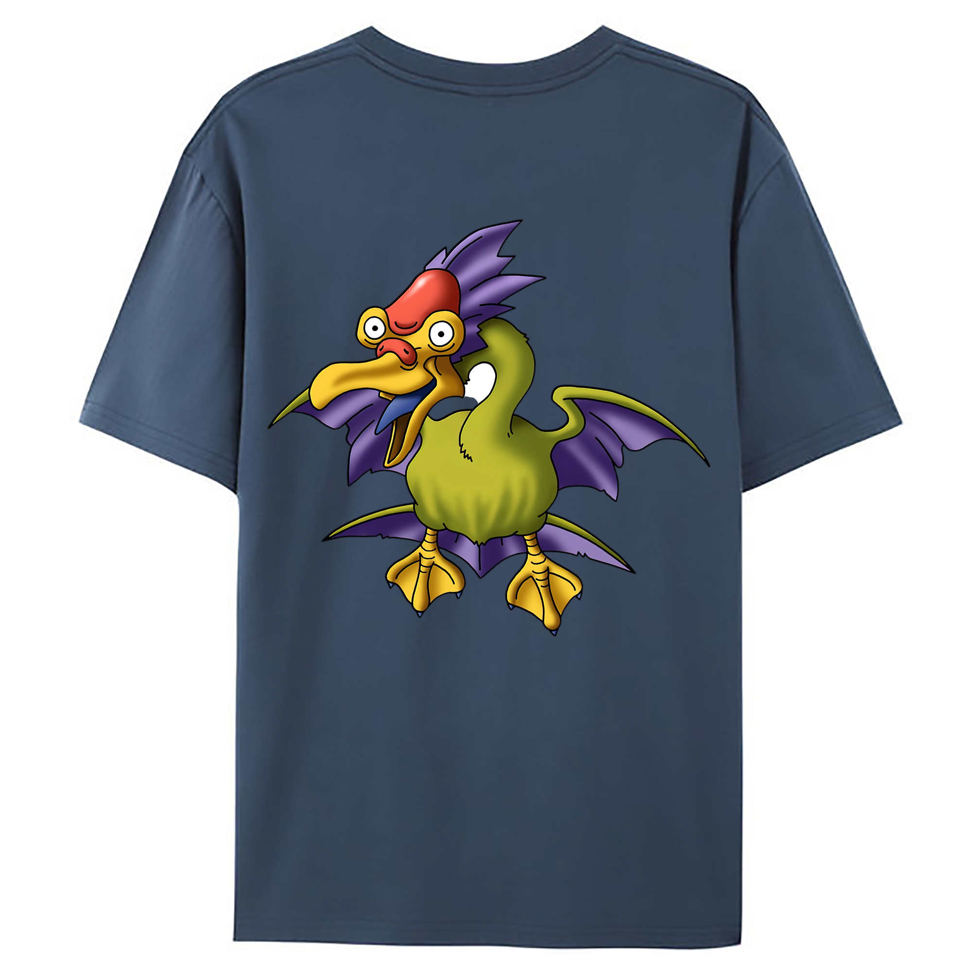 （画像用） ドラゴンクエスト Doragon Kuesuto Dragon Quest 綿100％ メンズ半袖Tシャツ（バックプリント） 通気性