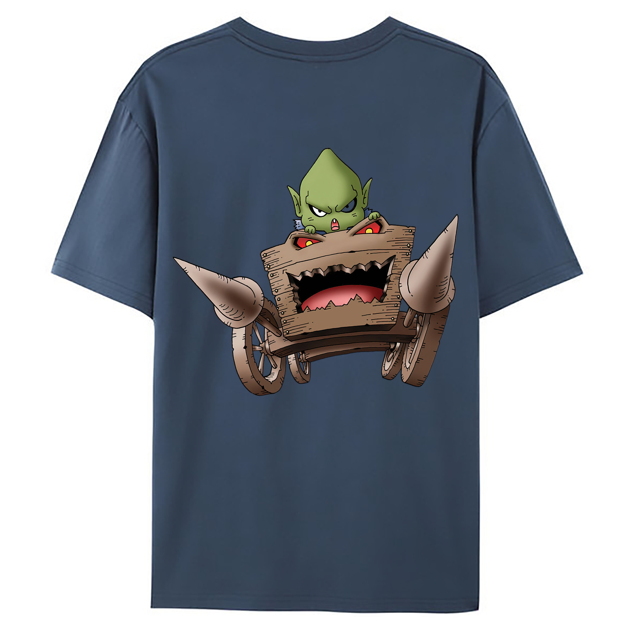 （画像用） ドラゴンクエスト Doragon Kuesuto Dragon Quest 綿100％ メンズ半袖Tシャツ（バックプリント） 通気性